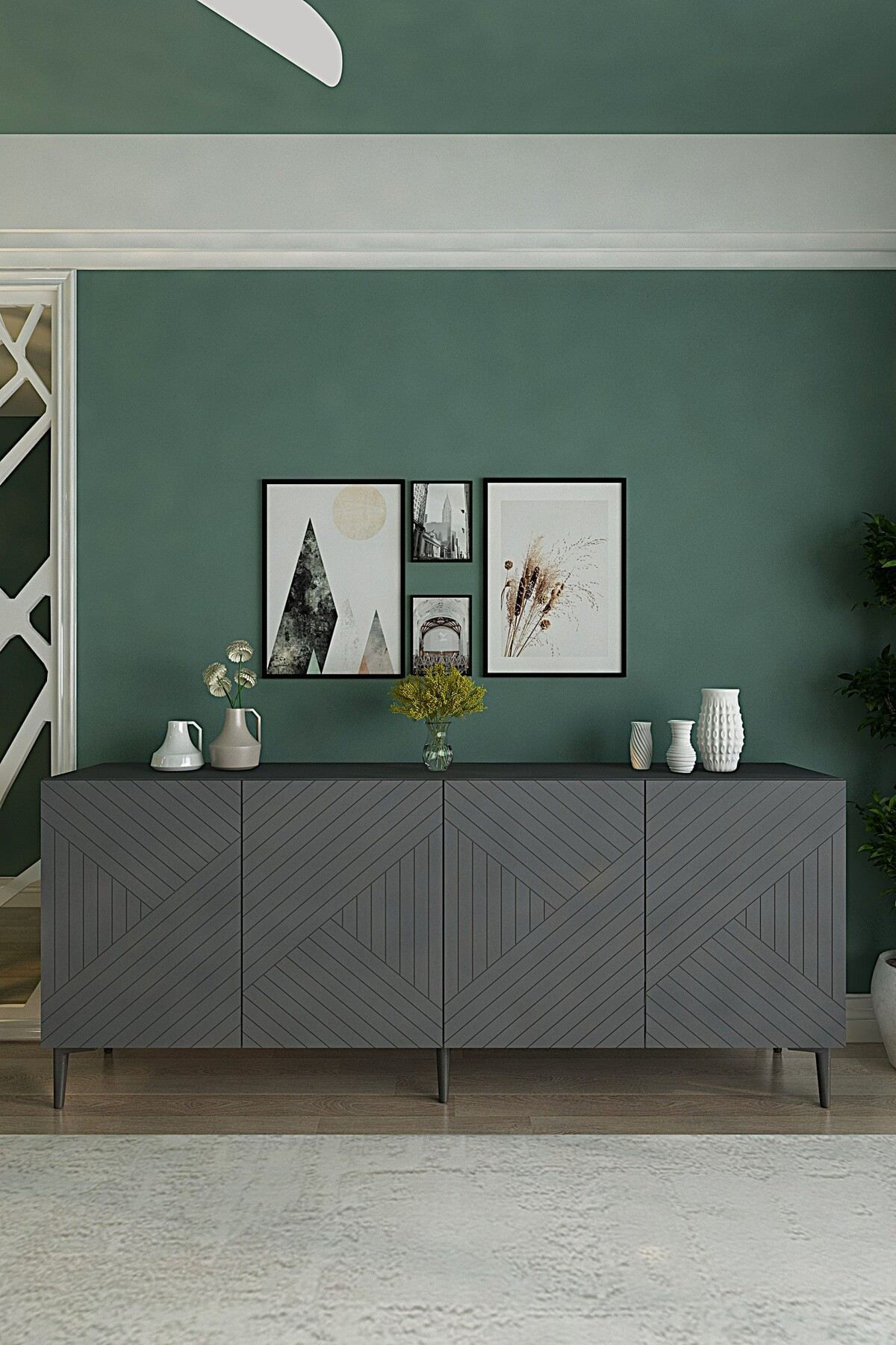 Consola Ferrro 180, 180 x 75 x 32 cm, PAL melaminat — imaginea 5