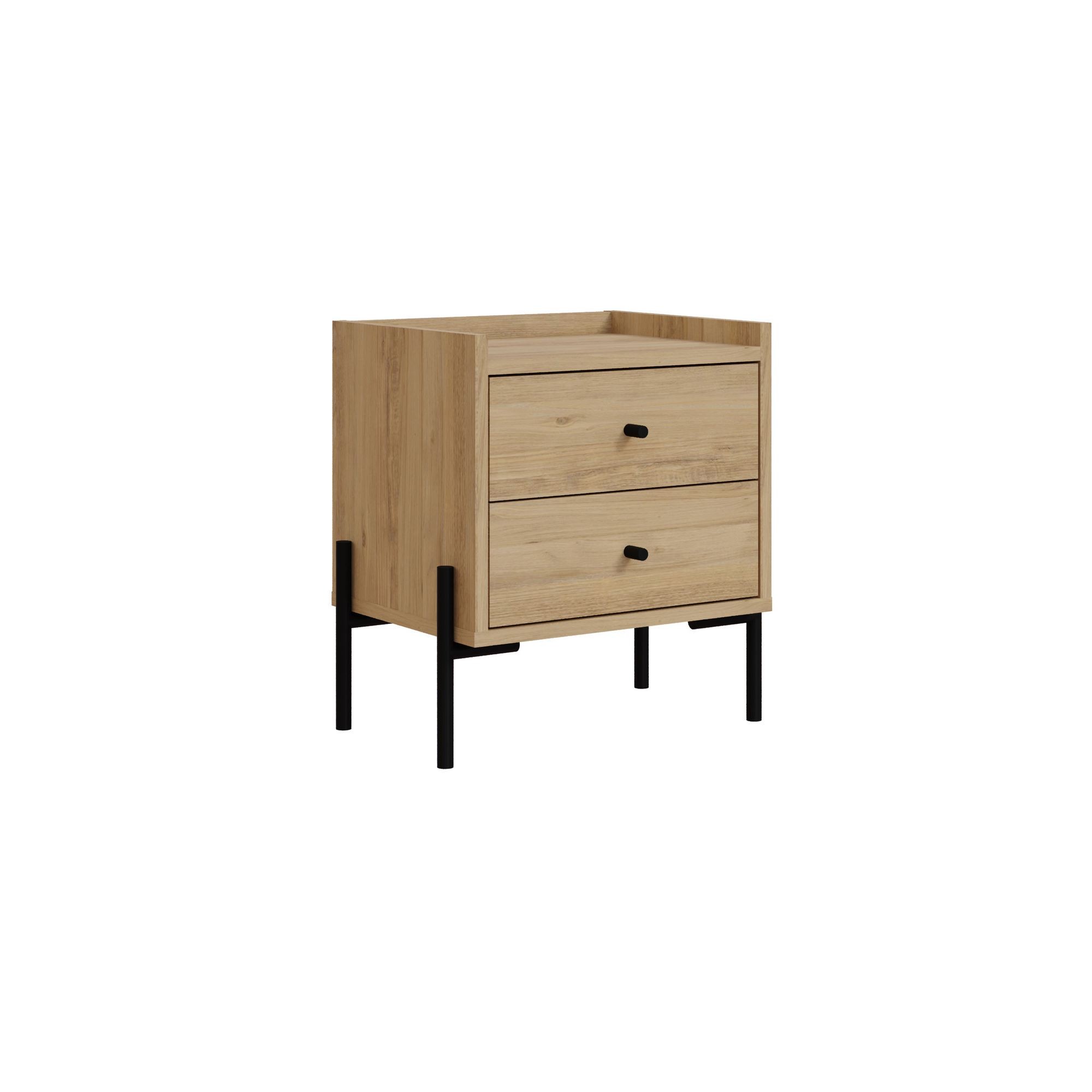 Noptieră Malta, 44, 9 x 52 x 35 cm, PAL melaminat, fixare pe perete, capacitate 15 kg — imaginea 2