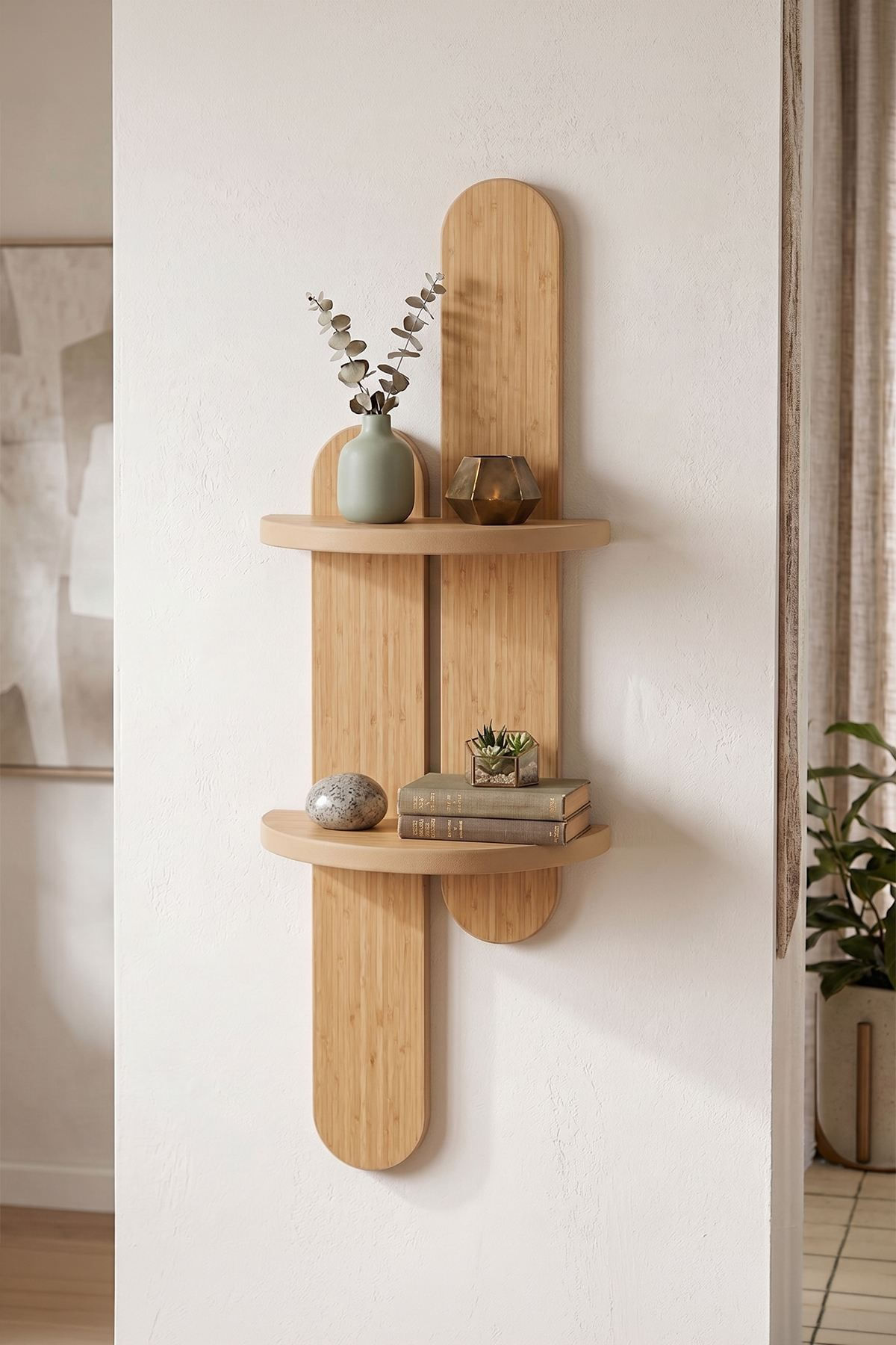 Raft de perete Artmtkwll4, 26 x 80 x 13 cm, MDF, design modern — imaginea 2