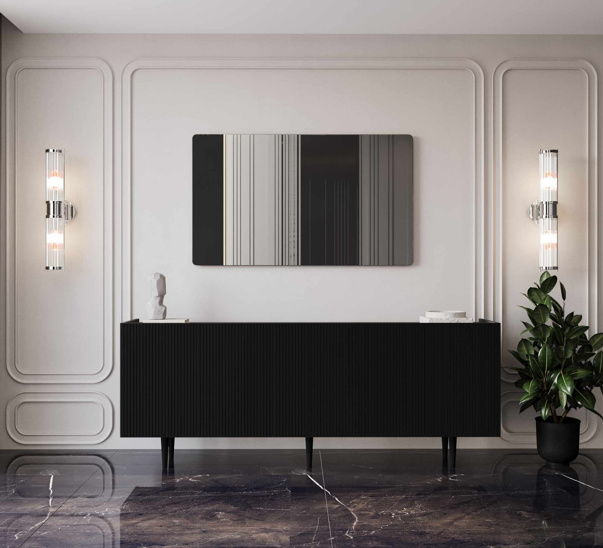 Consolă Capella 180, 180 x 60 x 40 cm, MDF, capacitate 37 kg — imaginea 5