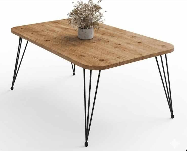 Masă de cafea Peka247P, 90 x 55 x 50 cm, PAL melaminat, design compact — imaginea 2