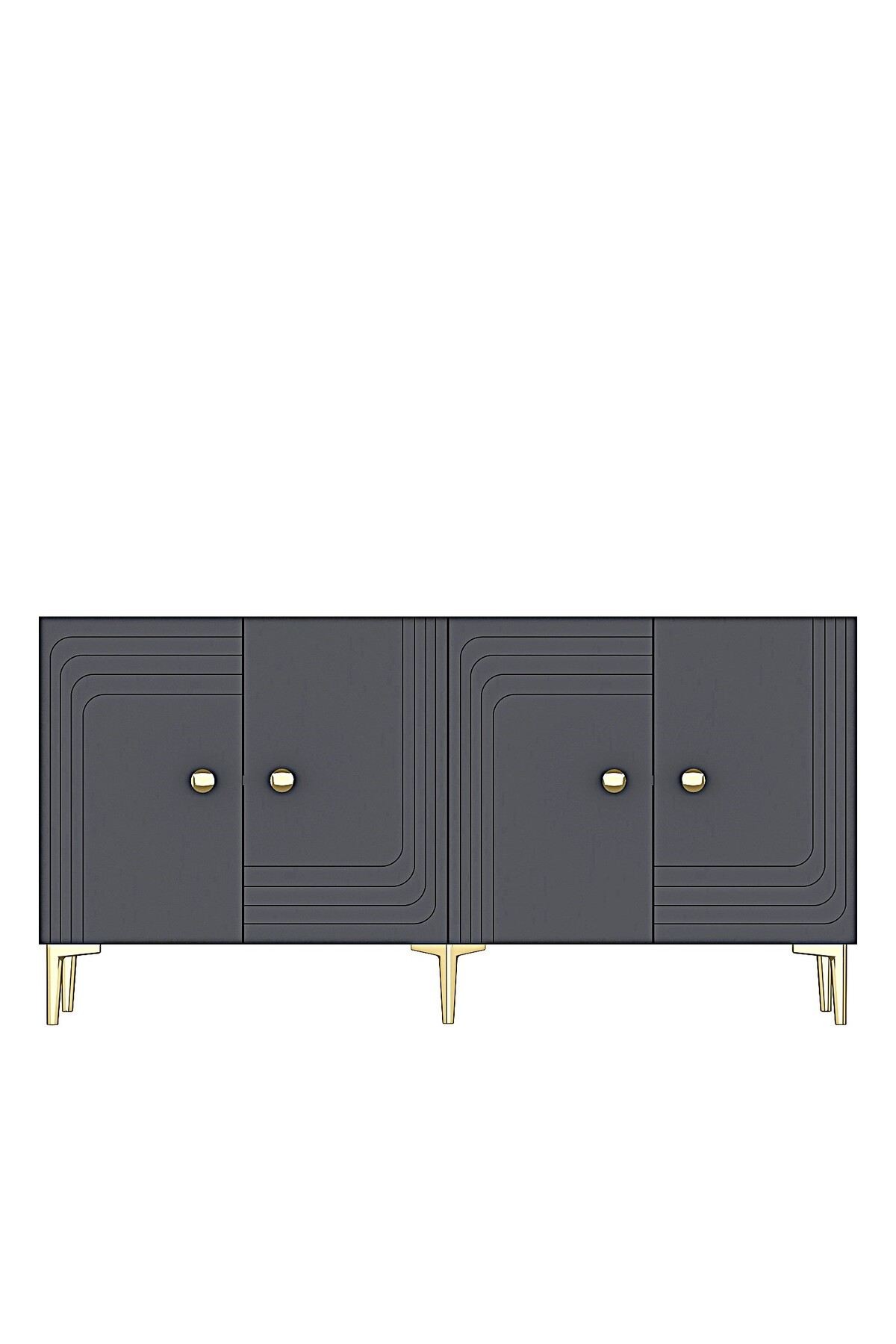 Consola Lessi 150, 150 x 75 x 32 cm, PAL melaminat — imaginea 2