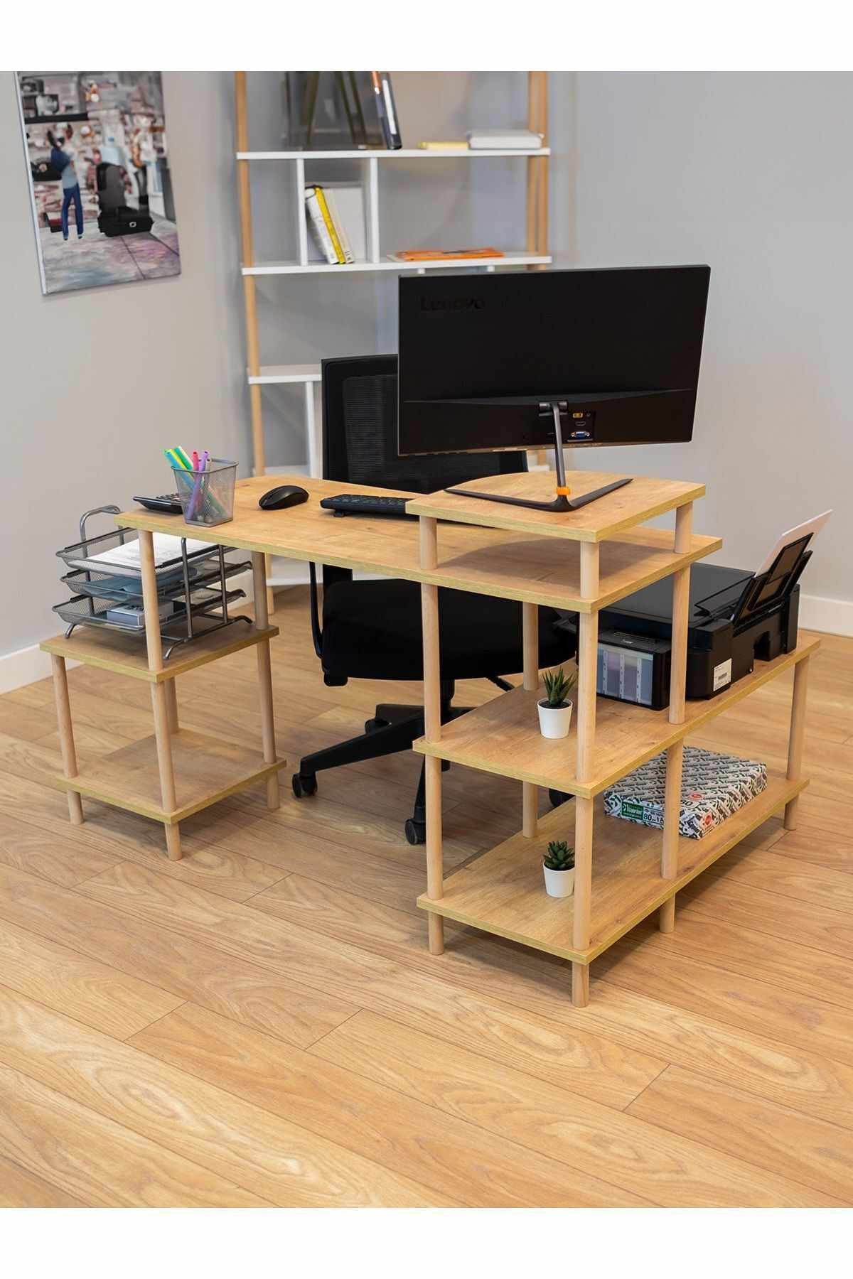 Birou Peka-0013, 140 x 76 x 45 cm, PAL melaminat — imaginea 6