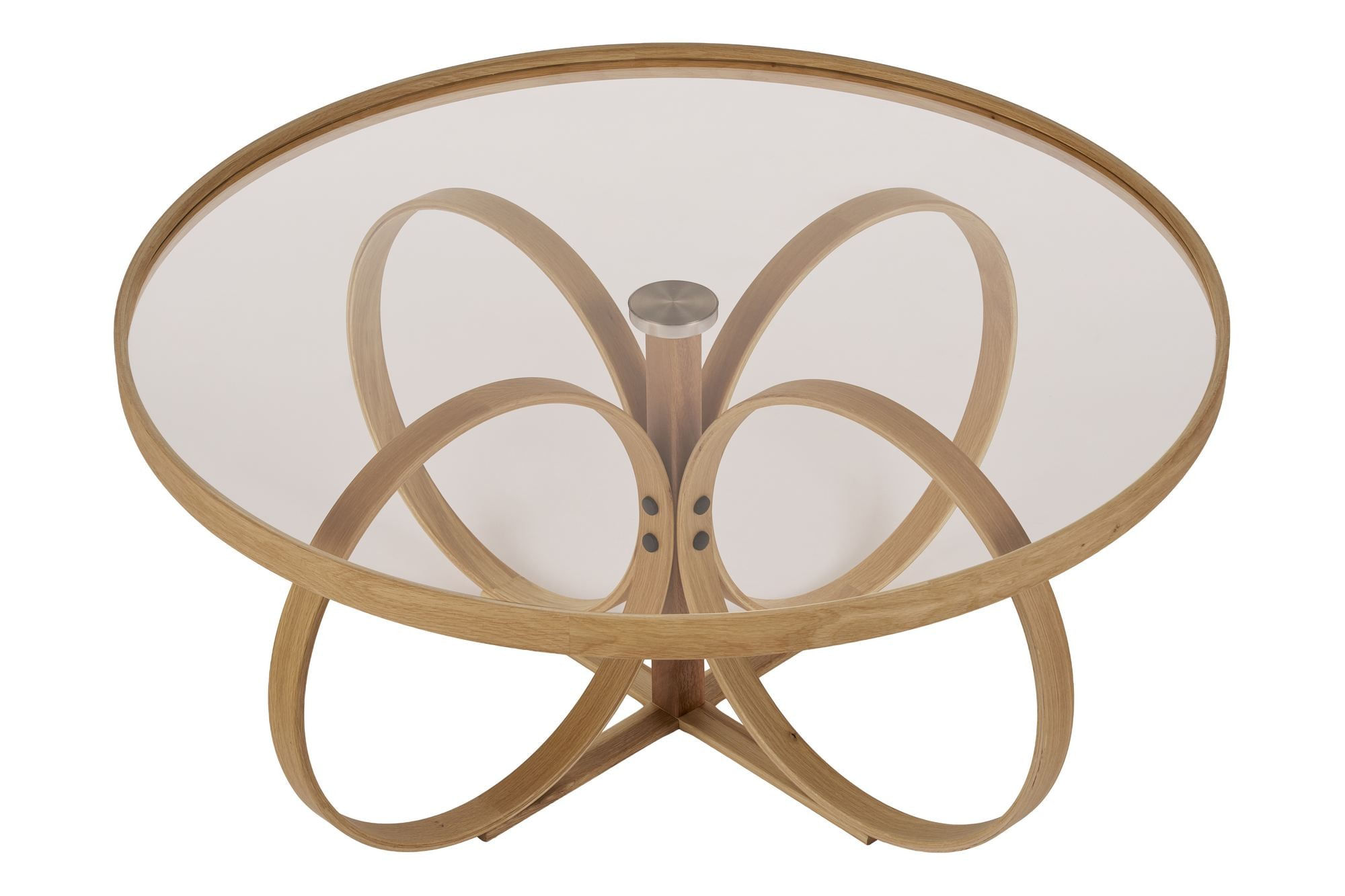 Masă de cafea Tokyo, 100 x 47 x 100 cm, lemn, design compact — imaginea 2