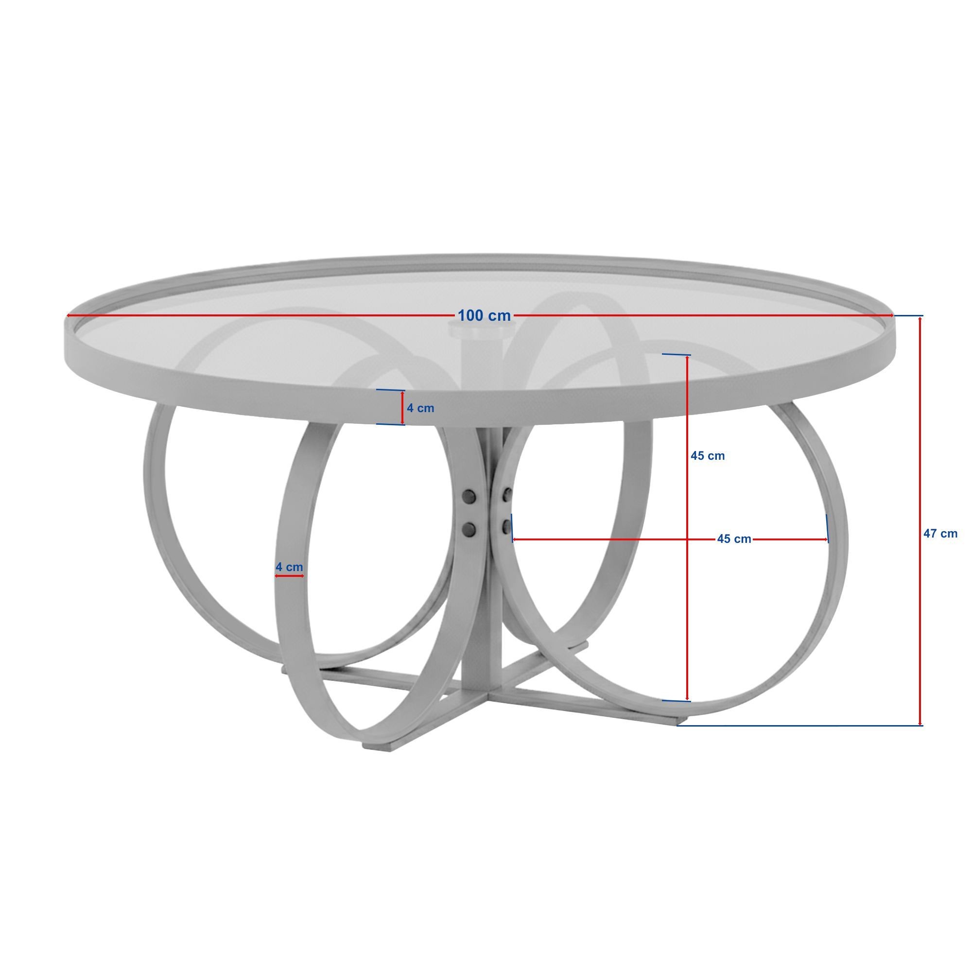 Masă de cafea Tokyo, 100 x 47 x 100 cm, lemn, design compact — imaginea 3