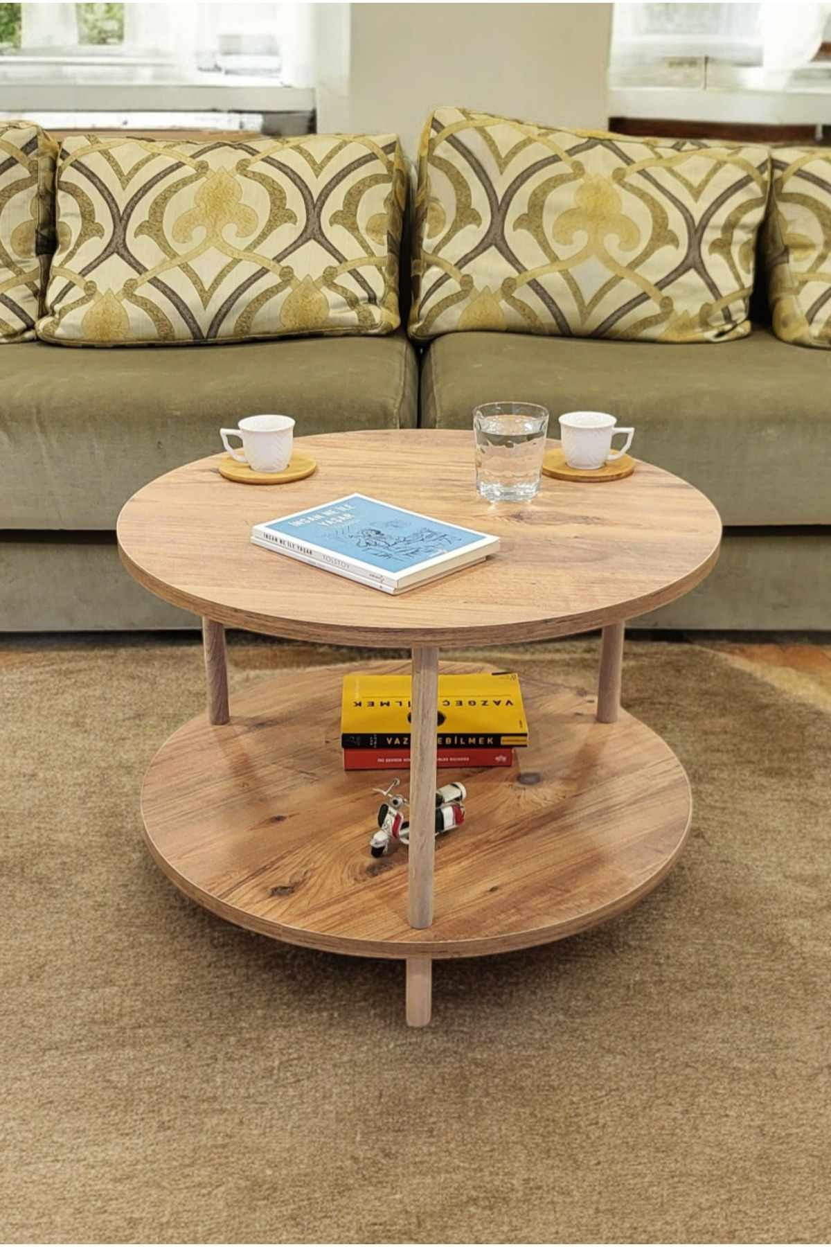 Masă de cafea Peka-0008, PAL melaminat, design compact — imaginea 2