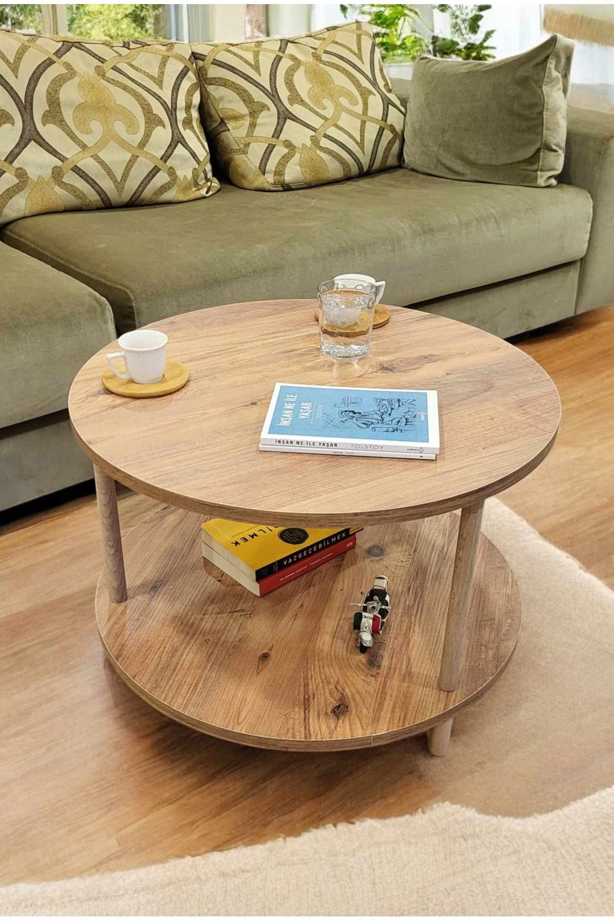 Masă de cafea Peka-0008, PAL melaminat, design compact — imaginea 5