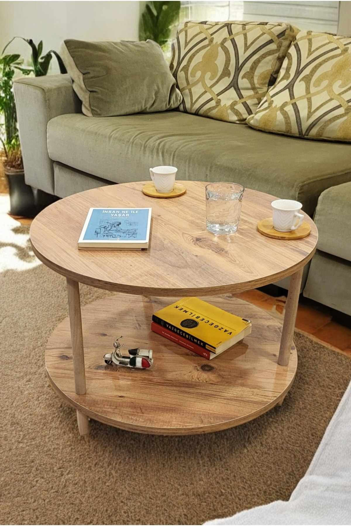 Masă de cafea Peka-0008, PAL melaminat, design compact — imaginea 6