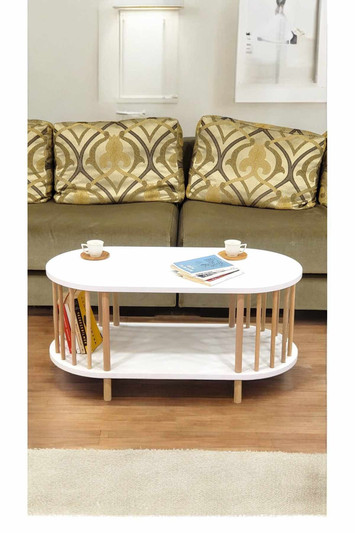 Masă de cafea Peka-0111, 90 x 43 x 45 cm, PAL melaminat, design compact — imaginea 5