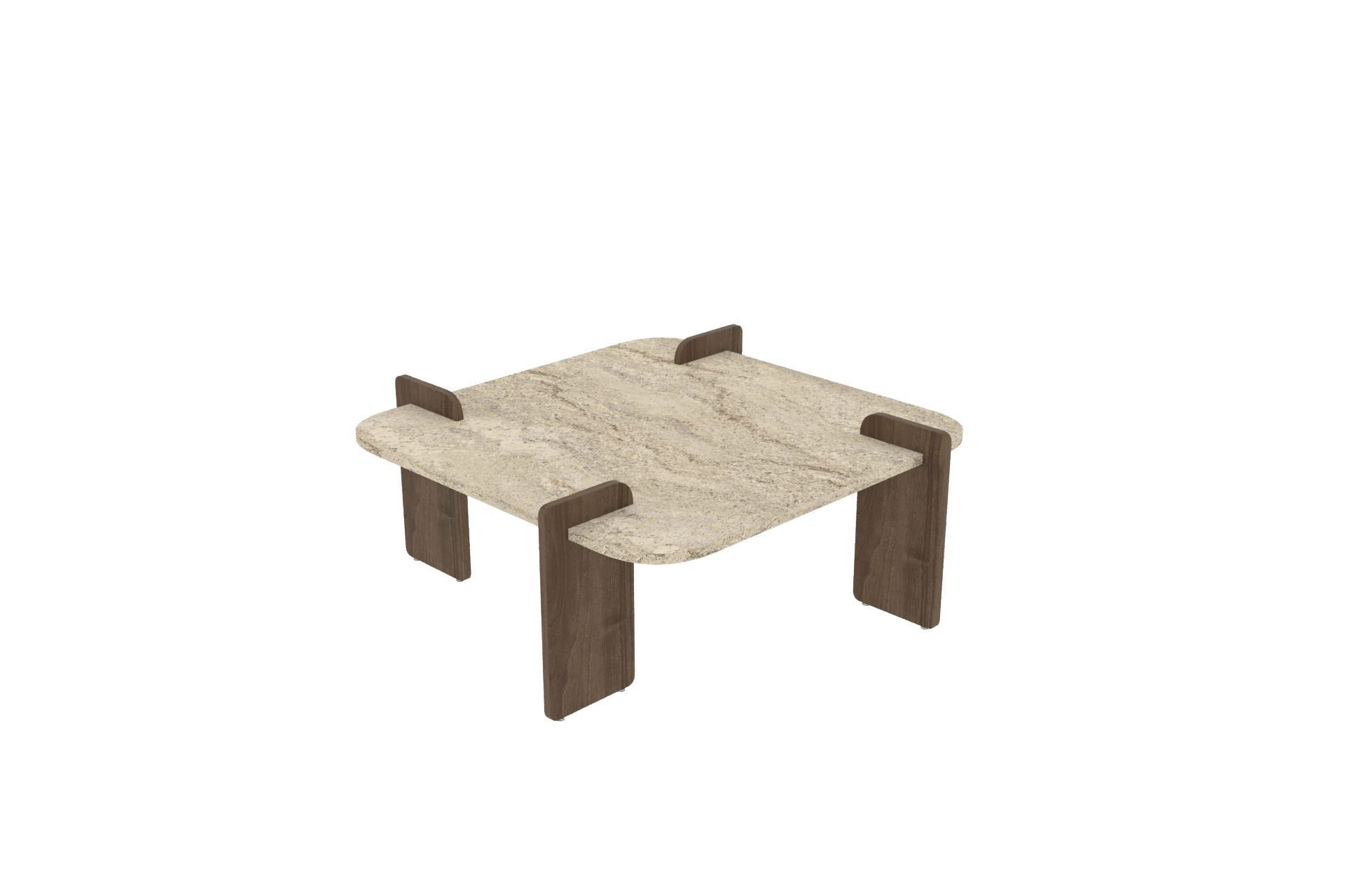 Masă de cafea Afrolli, 90 x 35 x 90 cm, PAL melaminat, capacitate 35 kg — imaginea 2