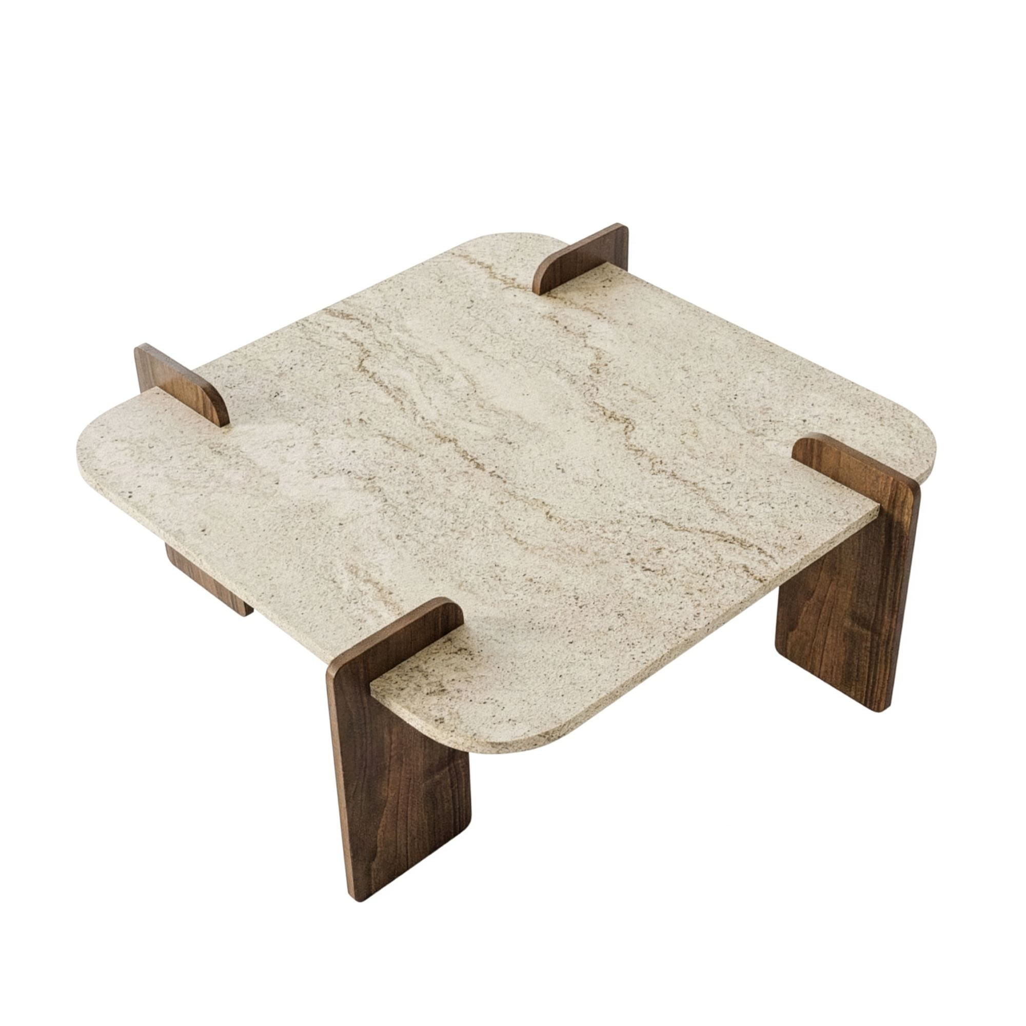 Masă de cafea Afrolli, 90 x 35 x 90 cm, PAL melaminat, capacitate 35 kg — imaginea 4