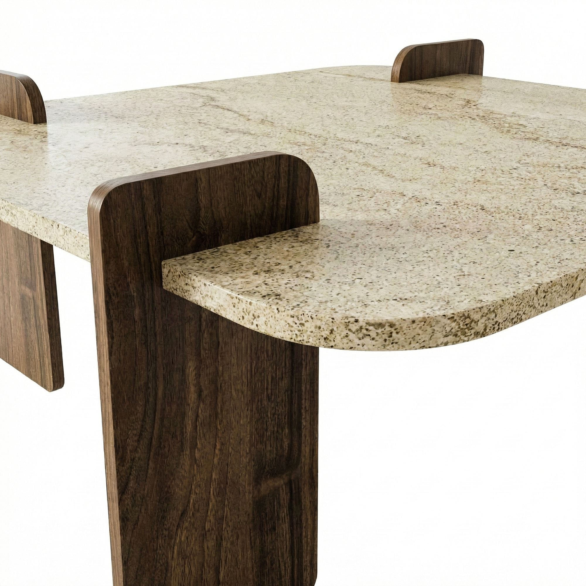 Masă de cafea Afrolli, 90 x 35 x 90 cm, PAL melaminat, capacitate 35 kg — imaginea 7