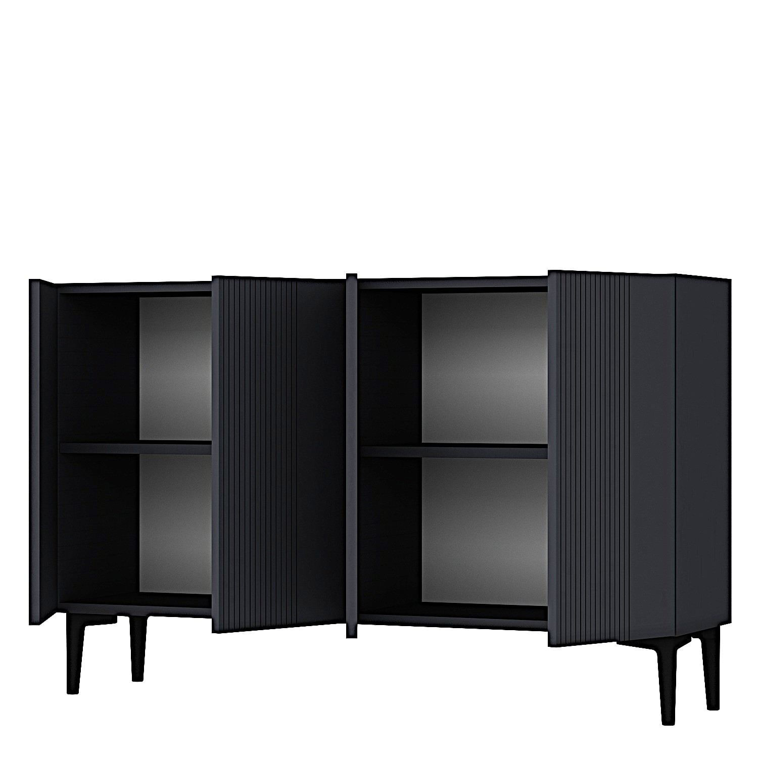 Consola Corsa 120, 120 x 75 x 32 cm, PAL melaminat, spatiu de depozitare, fixare pe perete — imaginea 5