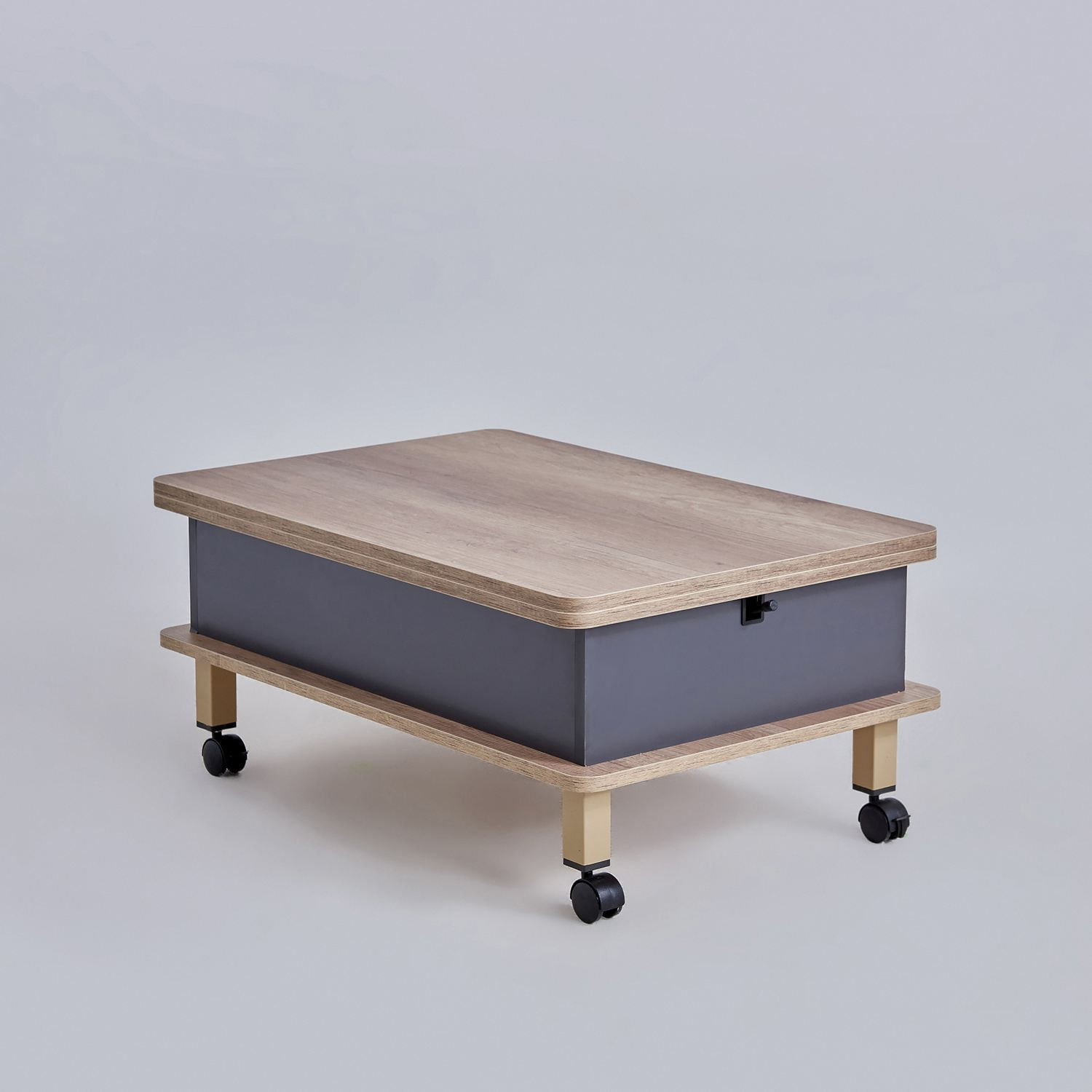 Masă de cafea Nino, 90 x 40 x 60 cm, PAL melaminat, design compact — imaginea 3