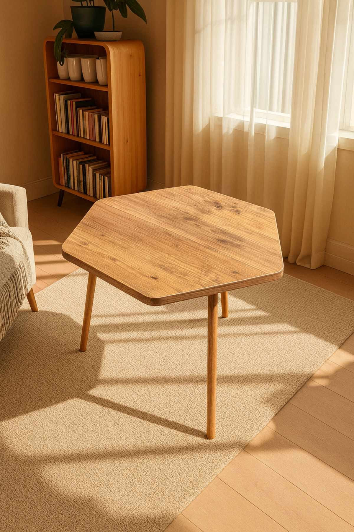 Masă de cafea Peka-146, PAL melaminat, design compact — imaginea 2