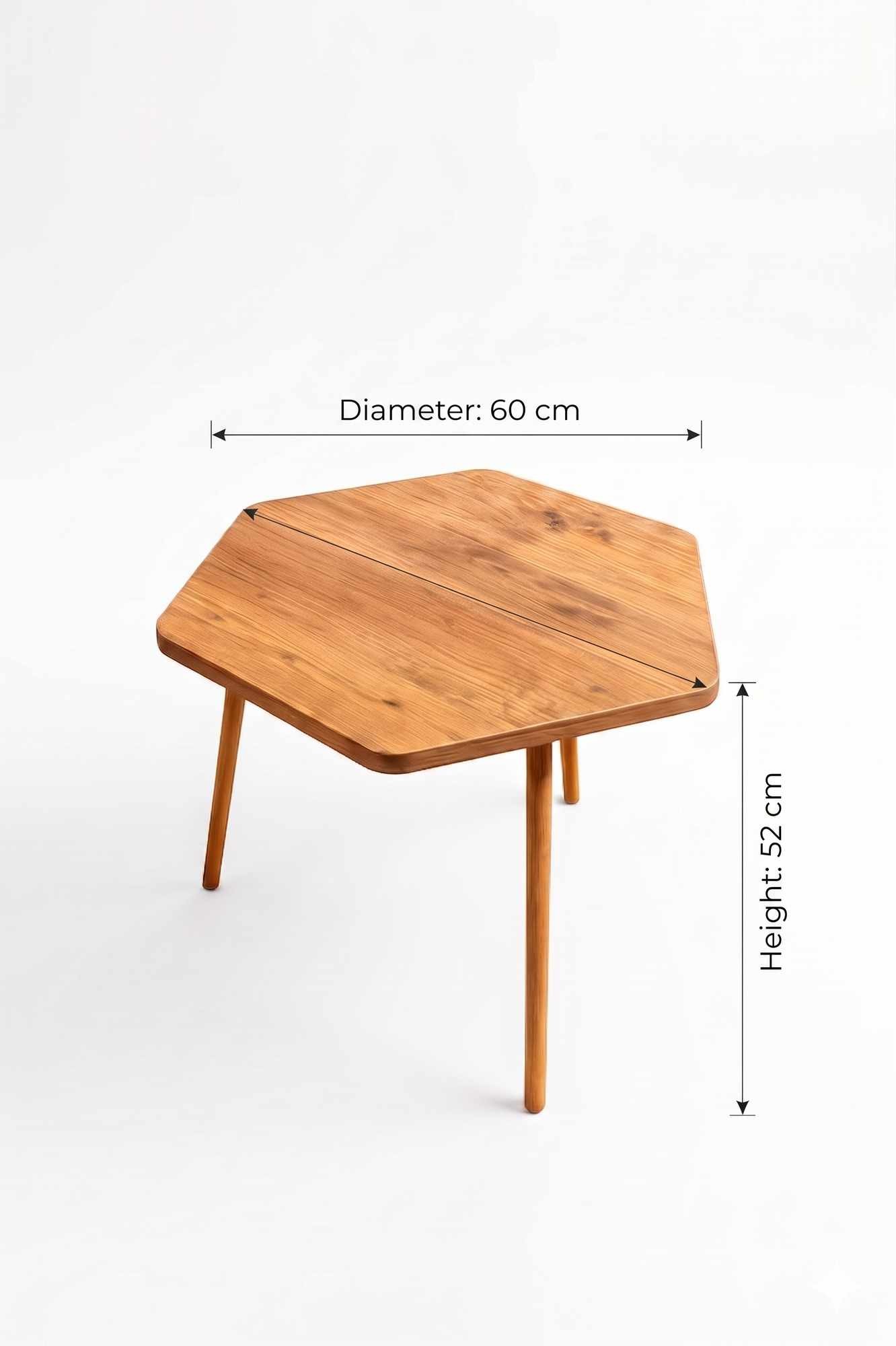 Masă de cafea Peka-146, PAL melaminat, design compact — imaginea 3