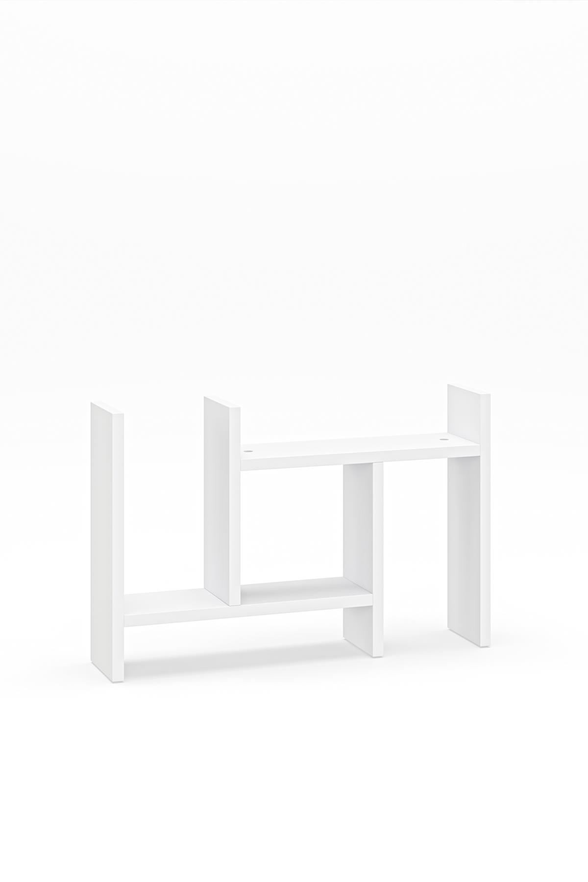 Raft multifuncțional Lidya, 43, 5 x 40 x 13 cm, PAL melaminat, capacitate 3 kg — imaginea 2