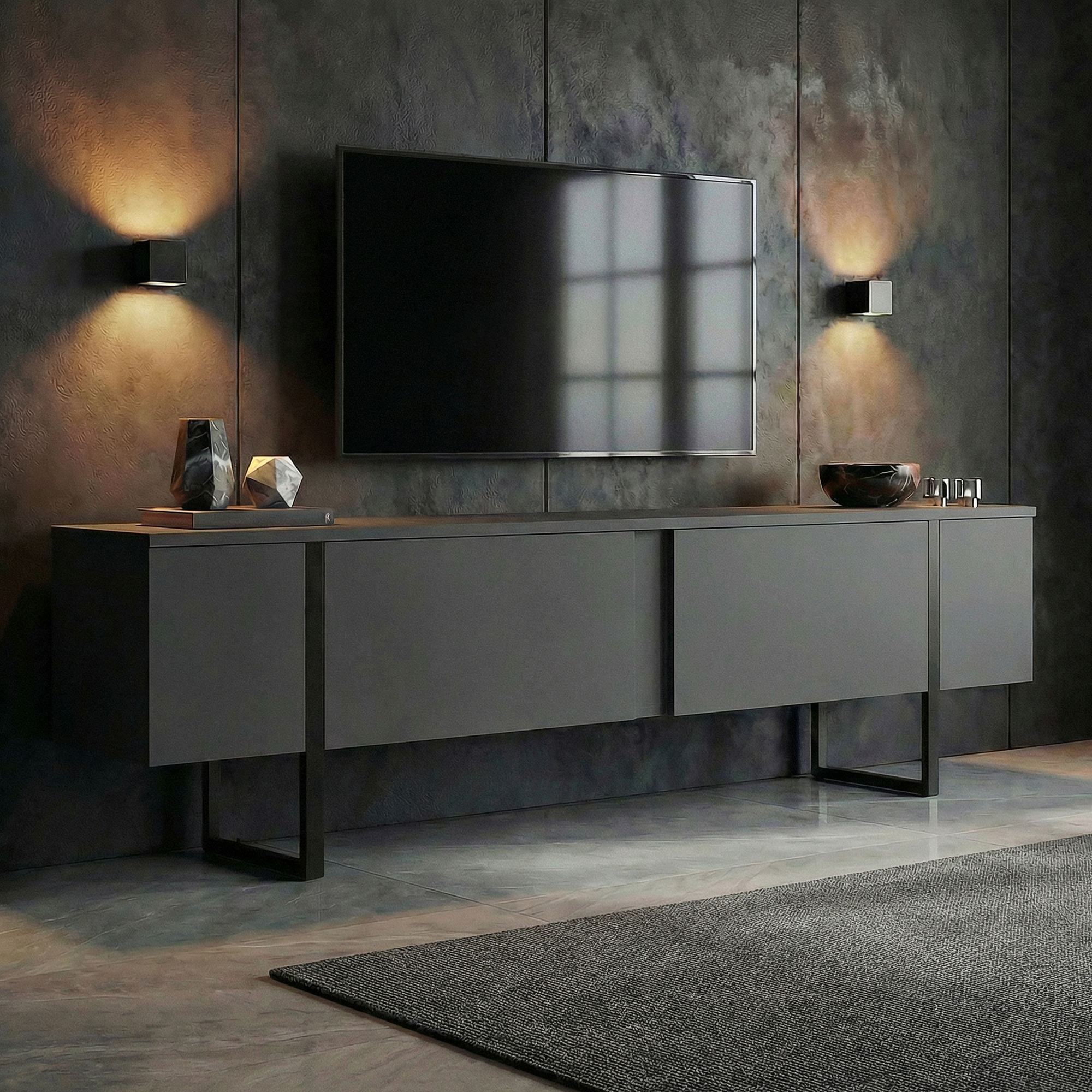 Comodă TV Onera, 180 x 50 x 30 cm, PAL melaminat — imaginea 8