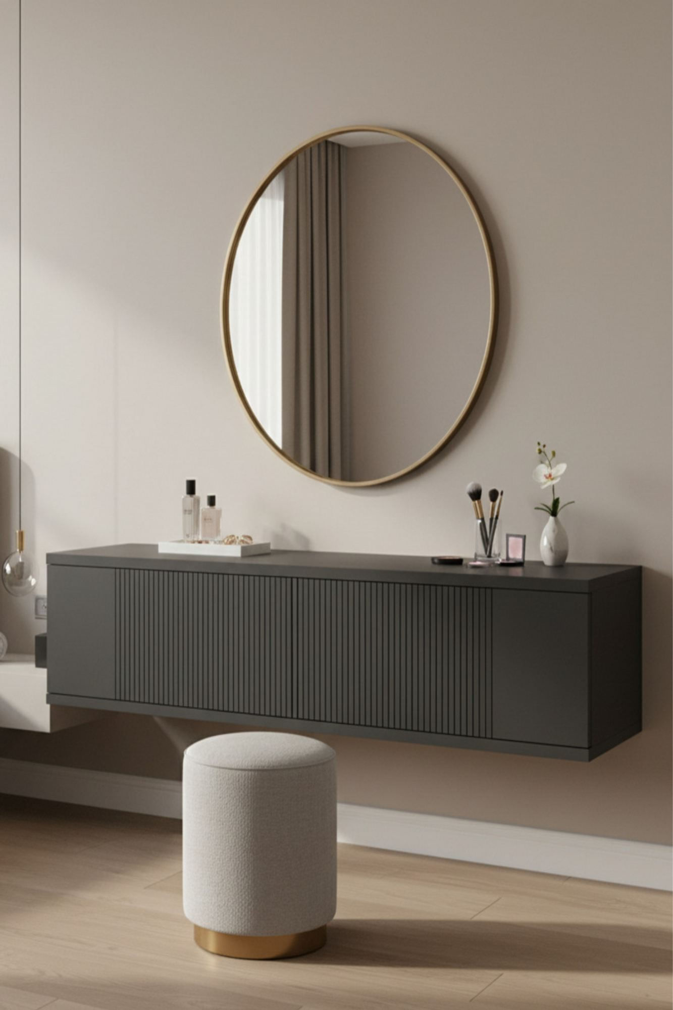 Comoda dormitor Corsa 120, 120 x 25, 5 x 29, 6 cm, PAL melaminat, fixare pe perete — imaginea 4