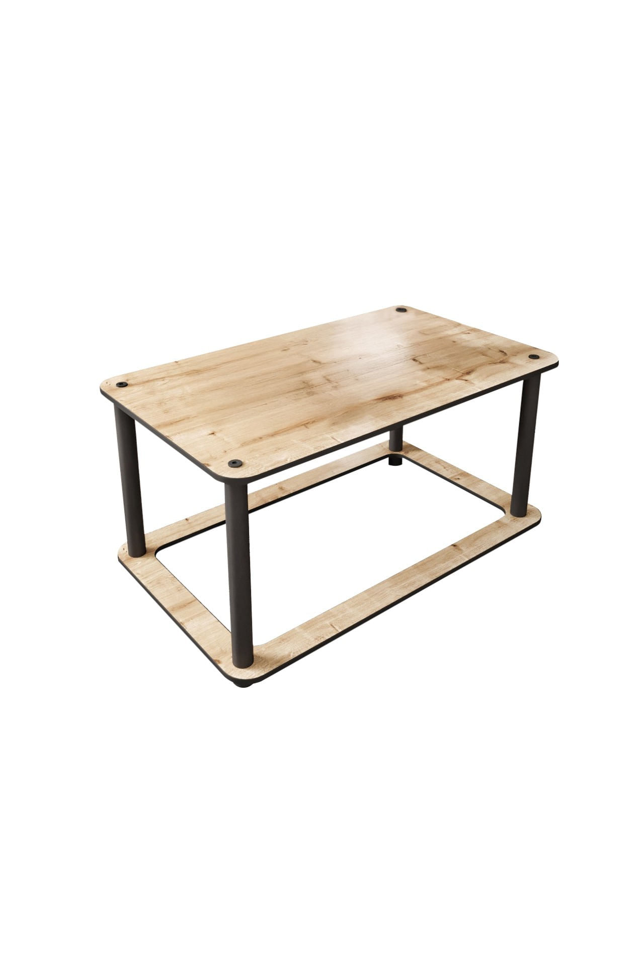 Masă de cafea Hole dreptunghiulară, 70 x 38 x 42 cm, MDF, design compact — imaginea 3