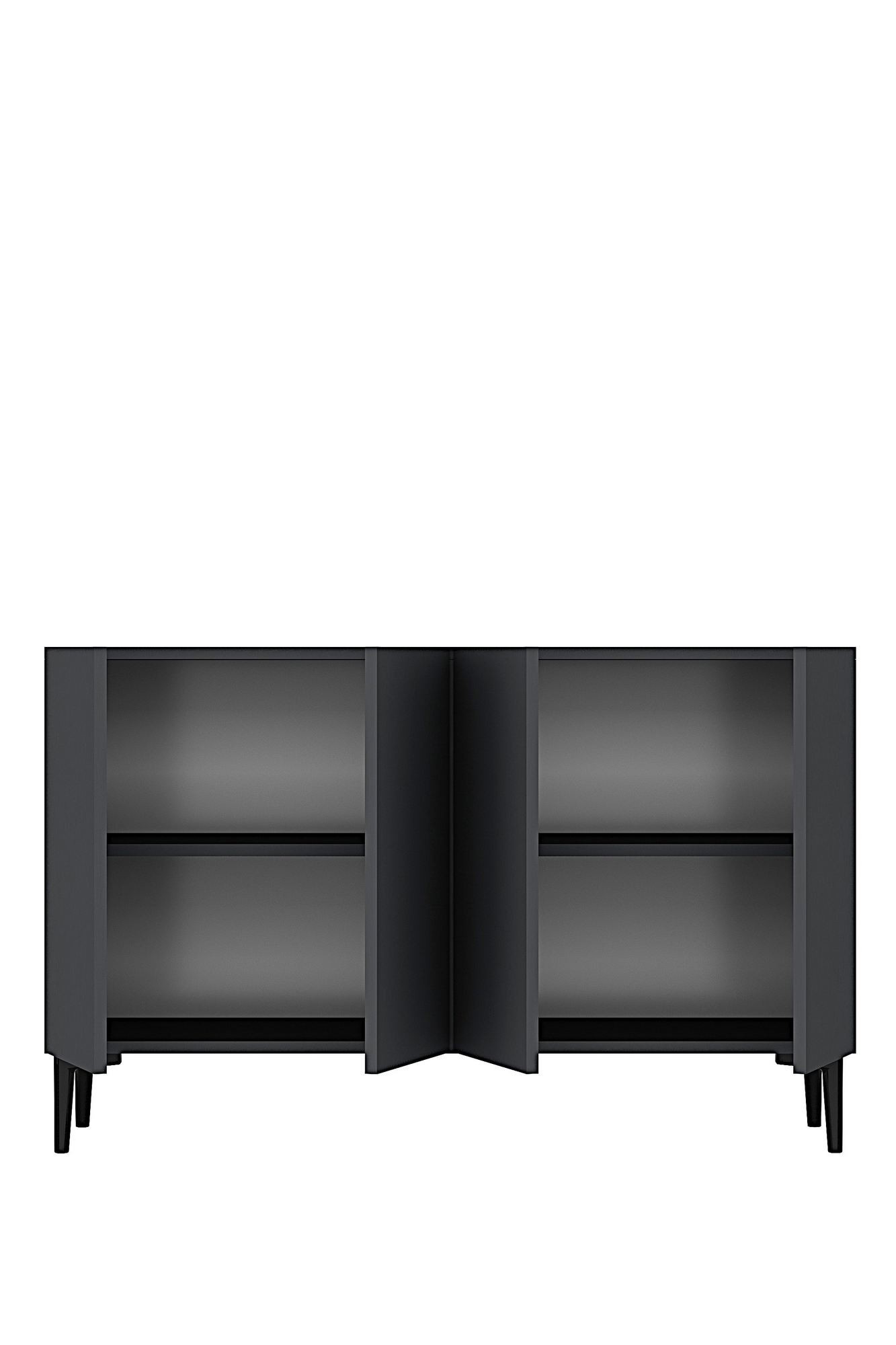 Consola Aplos 120, 120 x 79 x 32 cm, PAL melaminat, spatiu de depozitare, fixare pe perete — imaginea 2
