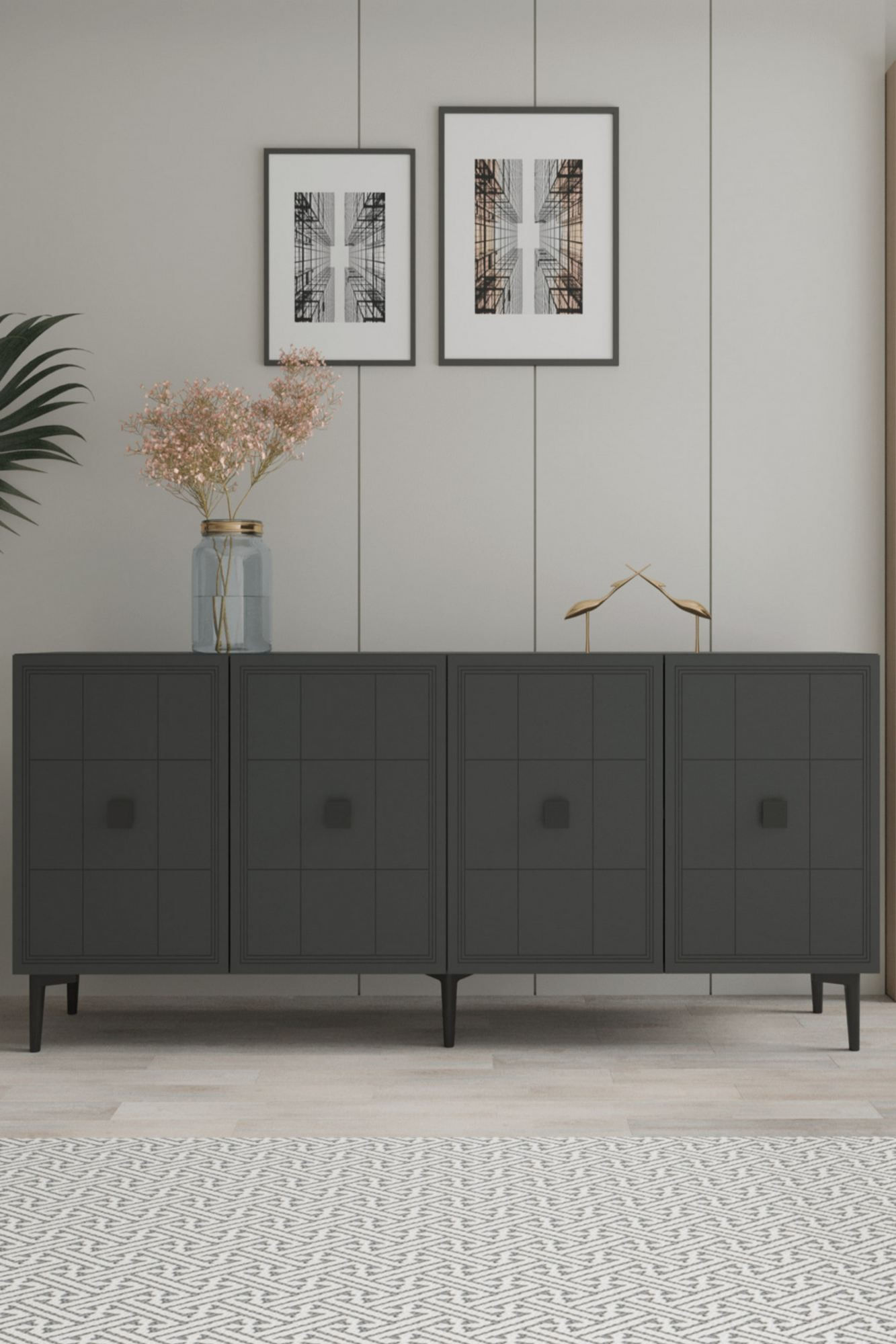 Consolă Yuka 180, 180 x 75 x 32 cm, PAL melaminat — imaginea 9