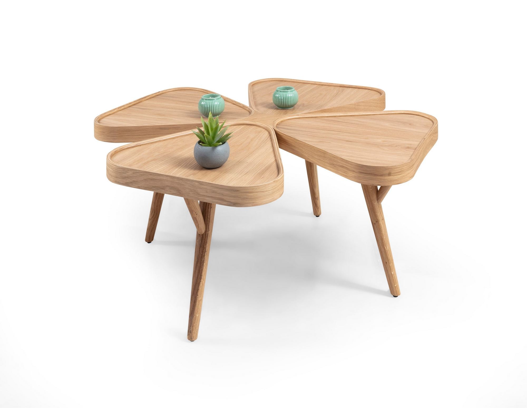 Masă de cafea Inci 100, 100 x 44 x 100 cm, MDF, design compact — imaginea 2