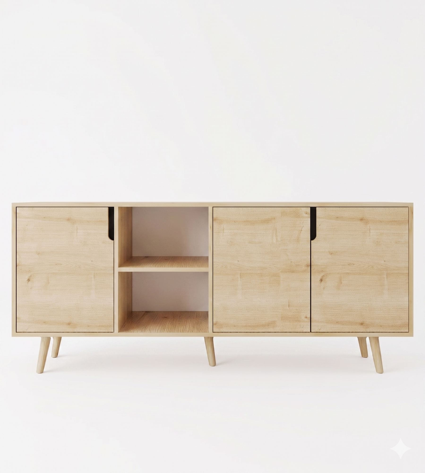 Consolă Latina Modern 180, 180 x 80 x 45 cm, PAL melaminat, spațiu de depozitare, fixare pe perete, capacitate 30 kg — imaginea 2