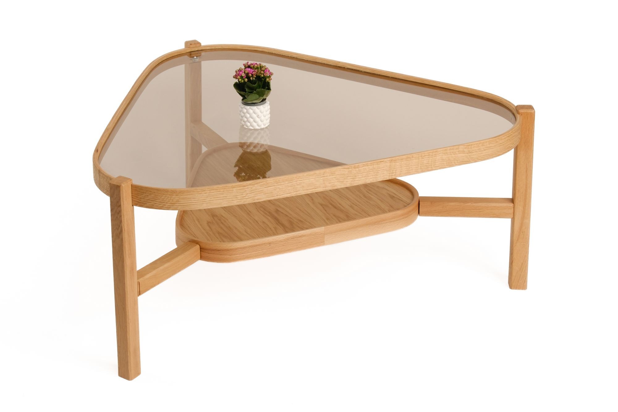 Masă de cafea Capella 95, 95 x 48 x 95 cm, MDF, design compact — imaginea 2