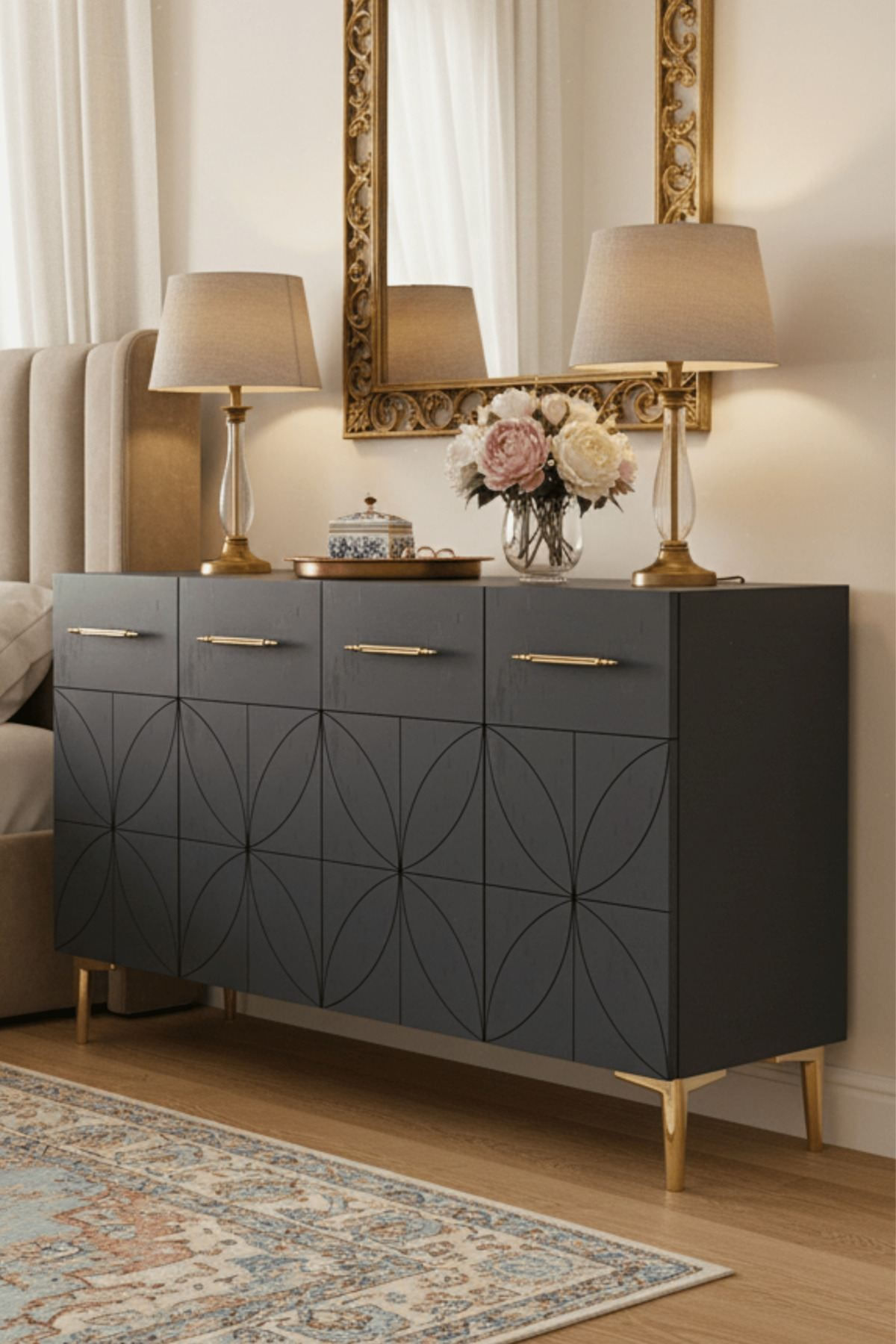 Consolă Eliz 120, 120 x 75 x 32 cm, PAL melaminat — imaginea 2