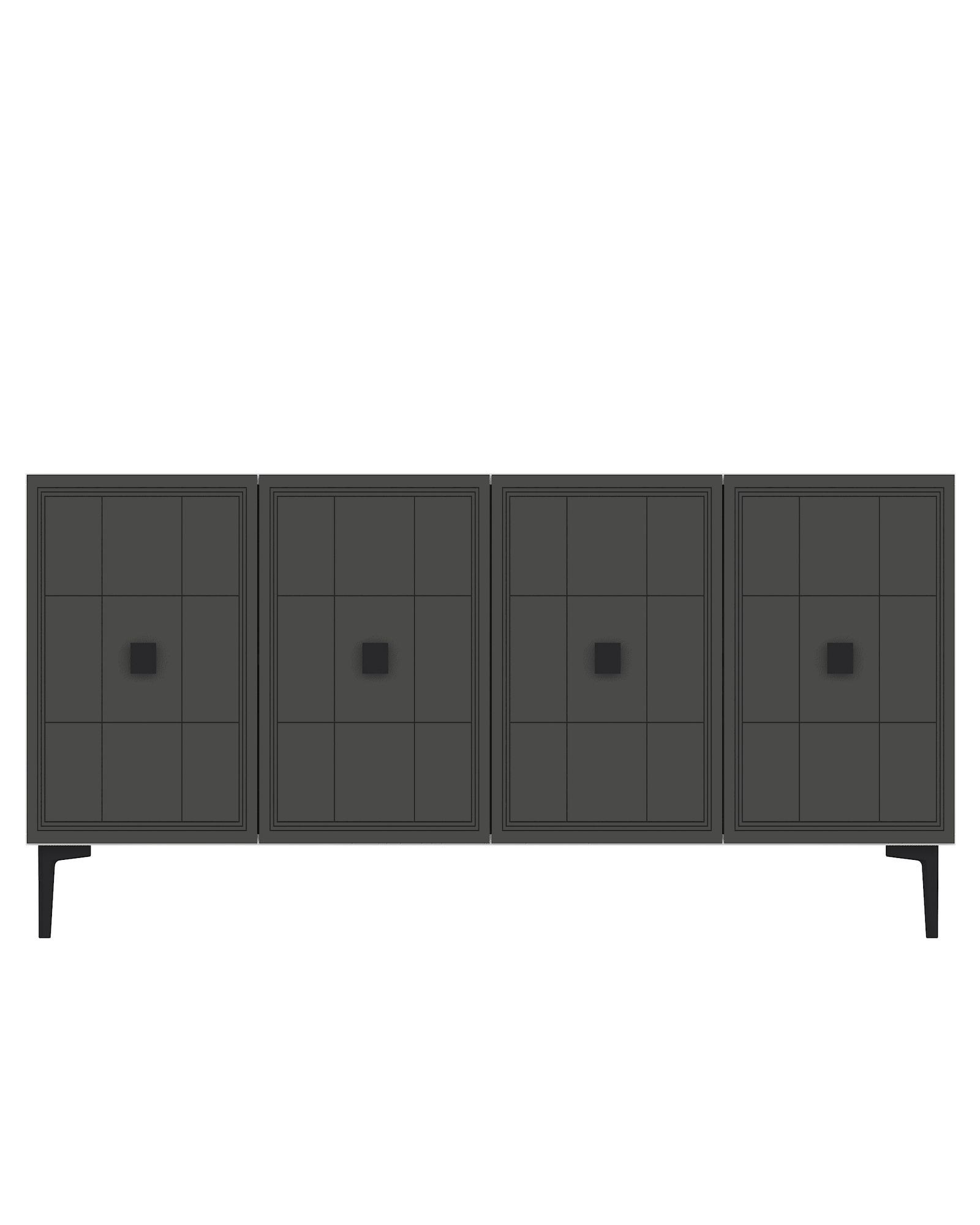 Consola Yuka 120, 120 x 75 x 32 cm, PAL melaminat, spatiu de depozitare, fixare pe perete — imaginea 3
