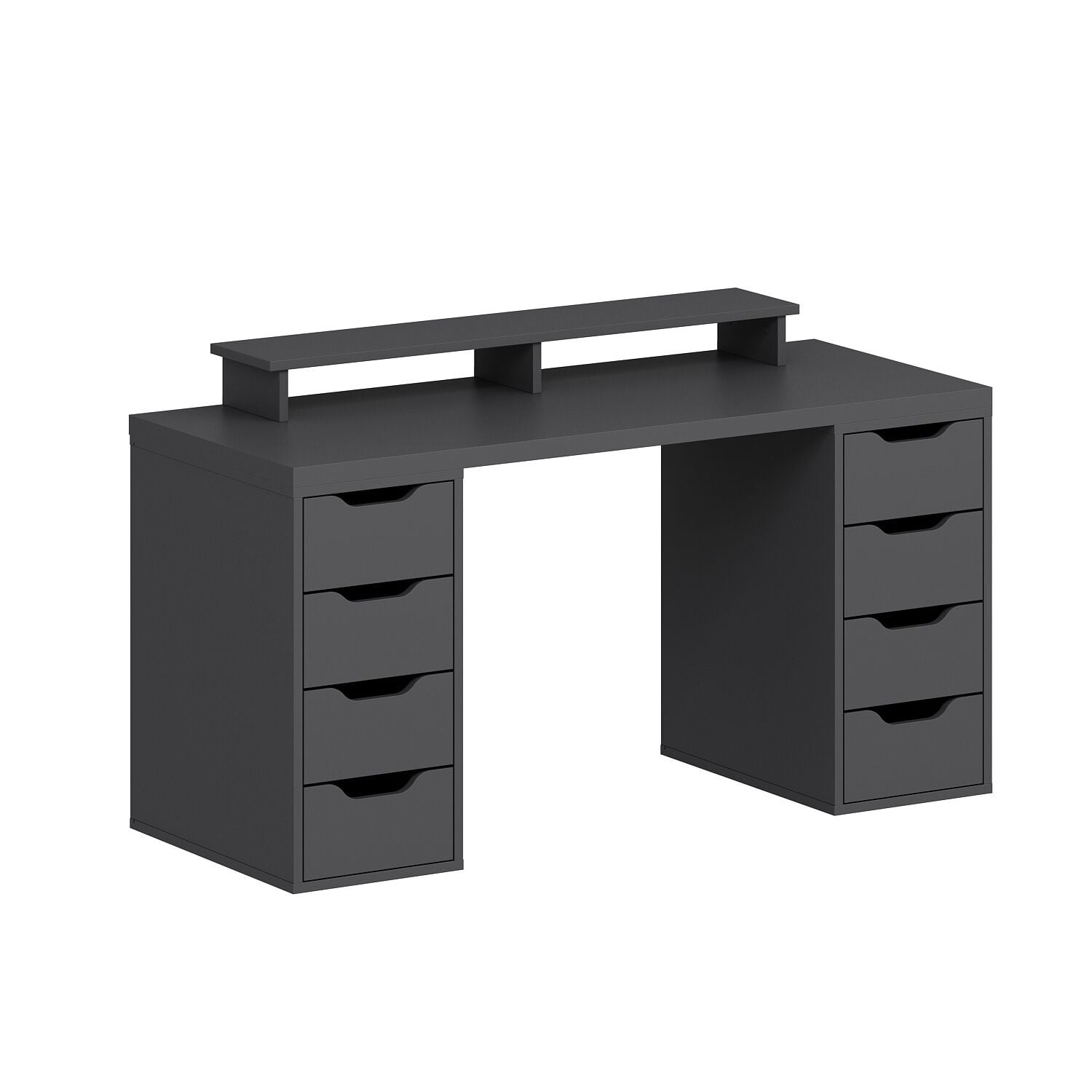 Birou Alen 150cm 8 Drawer, 150 x 75 x 60 cm, PAL melaminat — imaginea 3