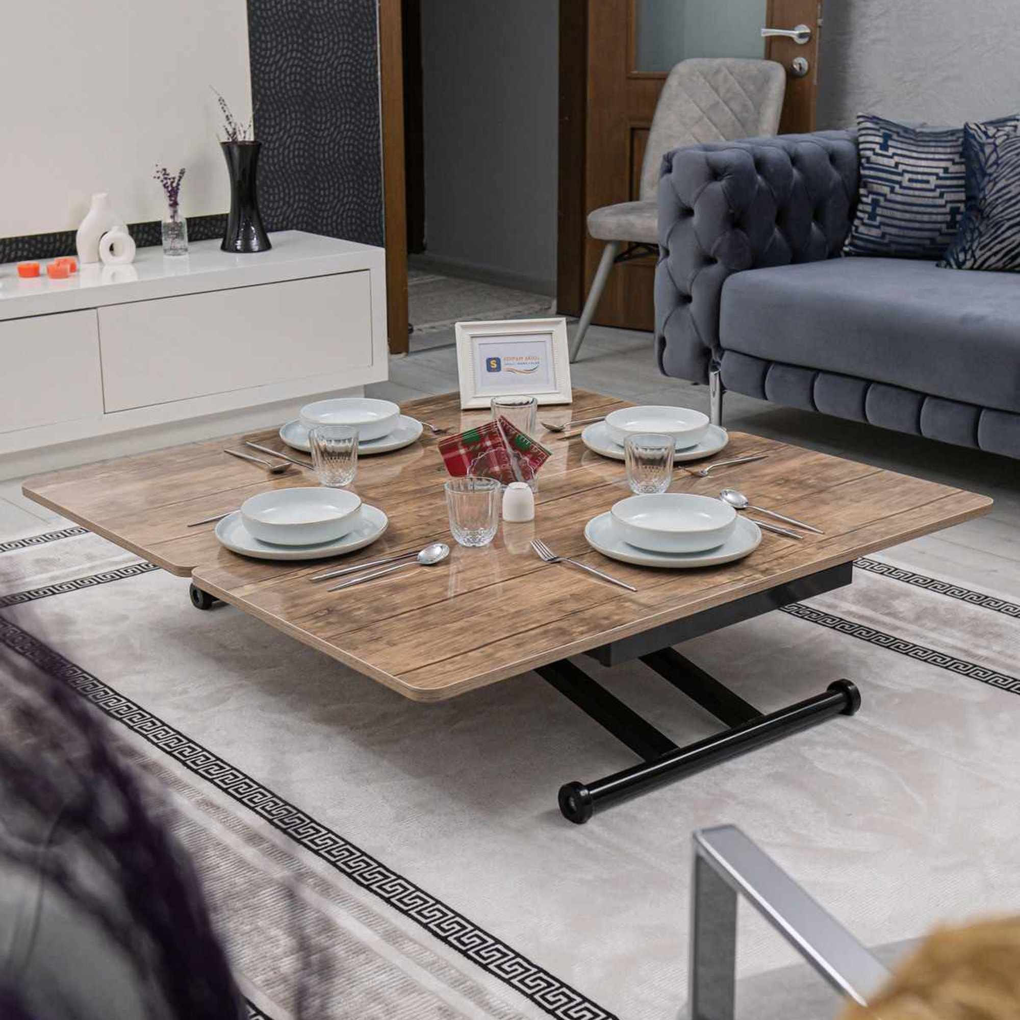 Masă de cafea Home, MDF, capacitate 125 kg — imaginea 3