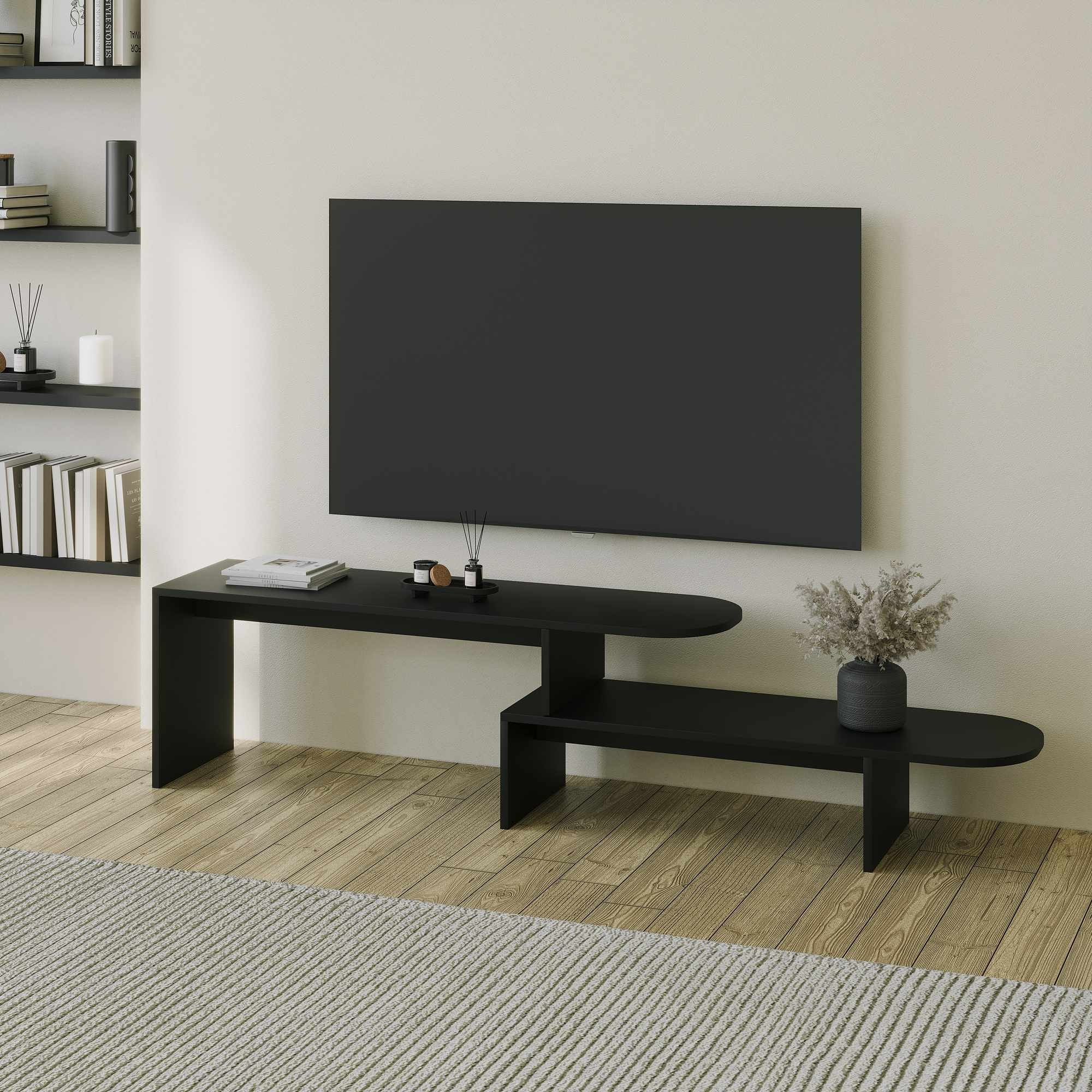 Comodă TV Puzzle, 130 x 45 x 35 cm, PAL melaminat — imaginea 4