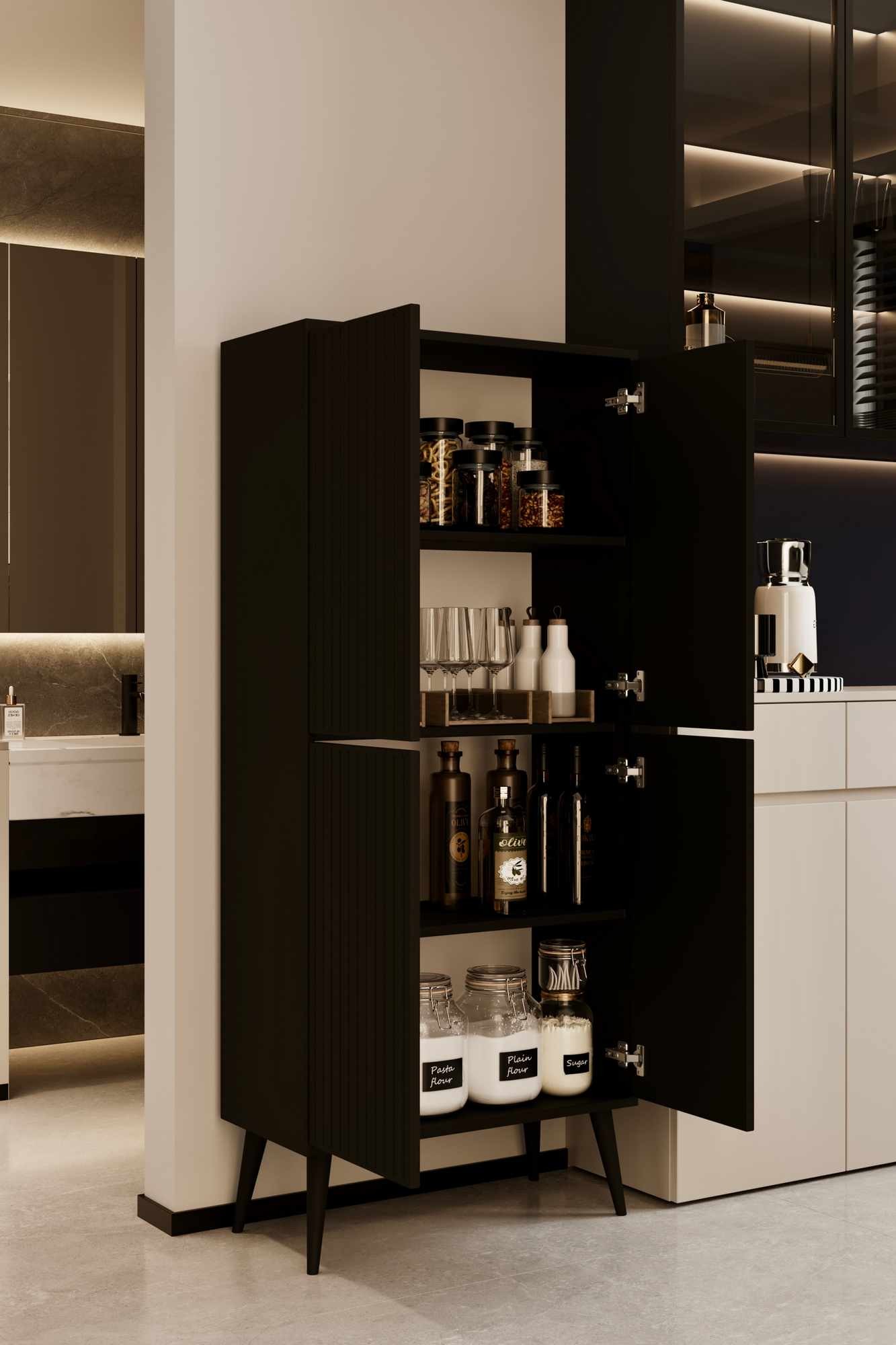 Mobilier bucătărie Capella, 69 x 158 x 32 cm, MDF, capacitate 30 kg — imaginea 5