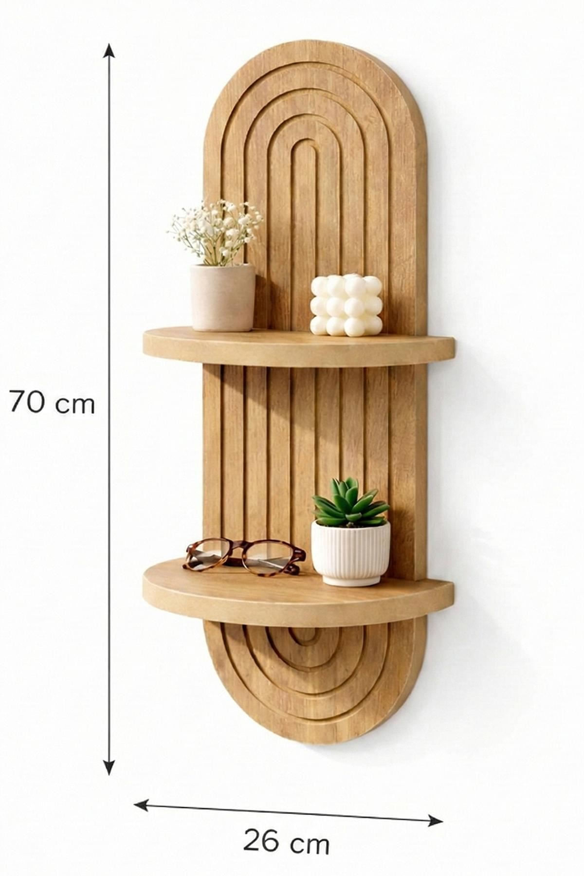 Raft de perete Artmtkwll2, 20 x 70 x 13 cm, PAL melaminat, design modern — imaginea 5