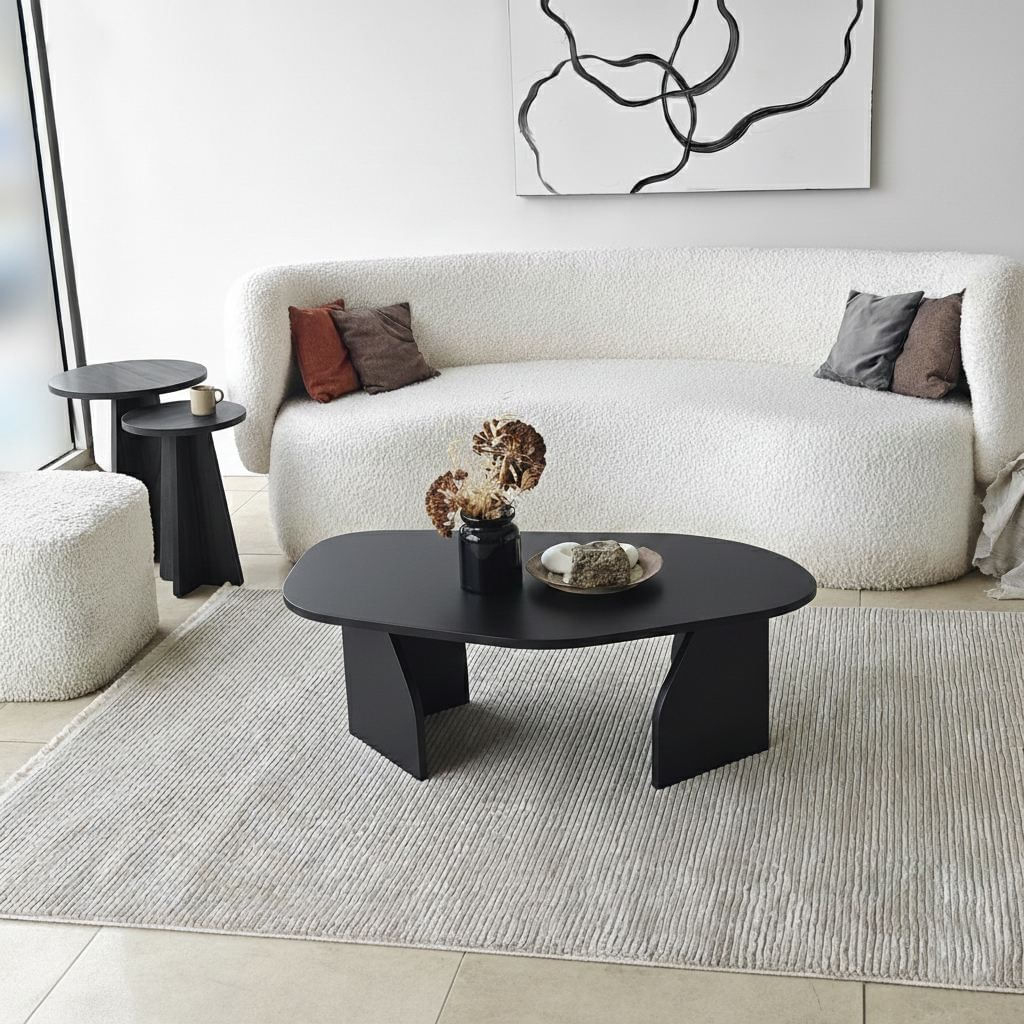 Masă de cafea Nova, 100 x 35 x 60 cm, PAL melaminat, design compact — imaginea 2