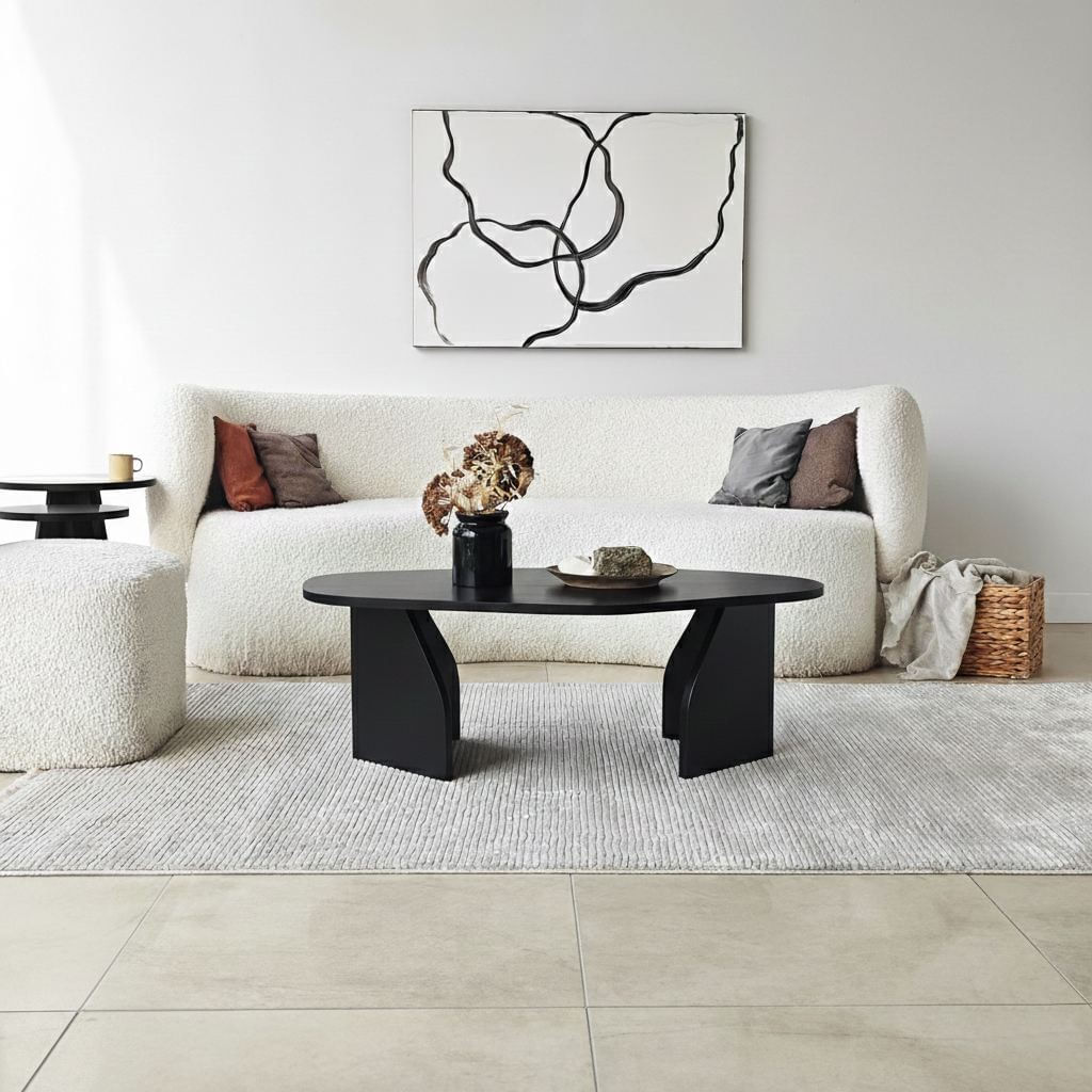 Masă de cafea Nova, 100 x 35 x 60 cm, PAL melaminat, design compact — imaginea 3