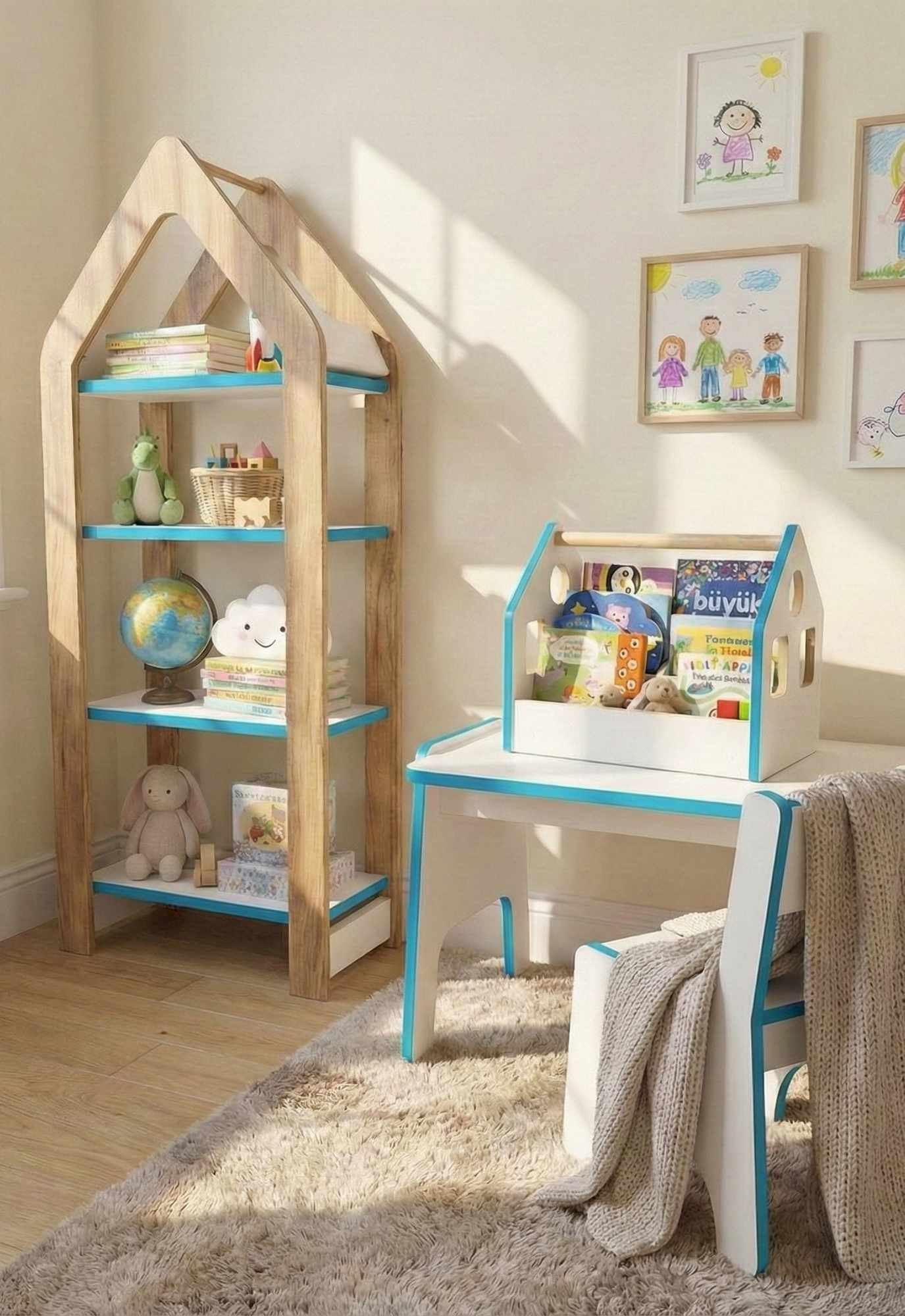 Raft multifuncțional Artmtkslhf4, 50 x 120 x 35 cm, PAL melaminat, design modern — imaginea 2