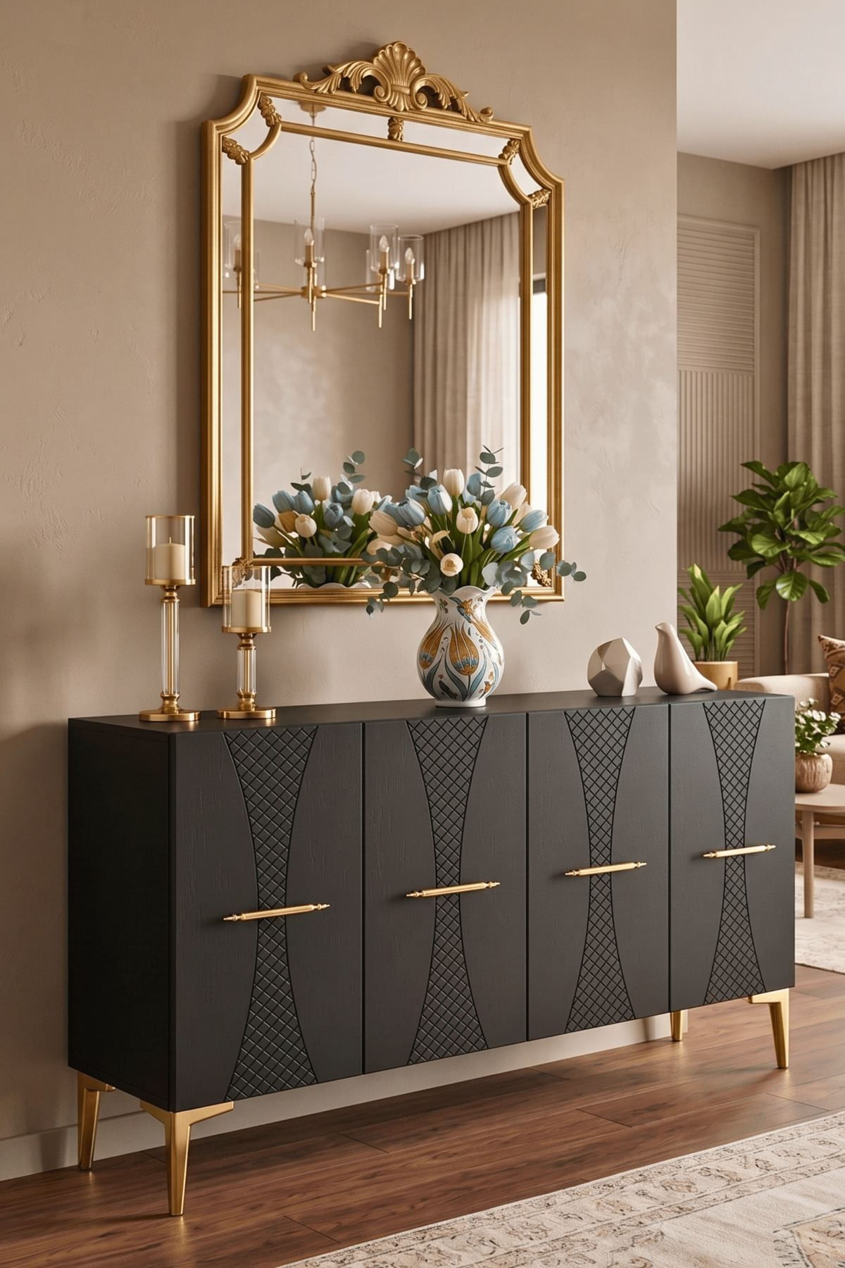 Consolă Slim 120, 120 x 75 x 32 cm, PAL melaminat — imaginea 2