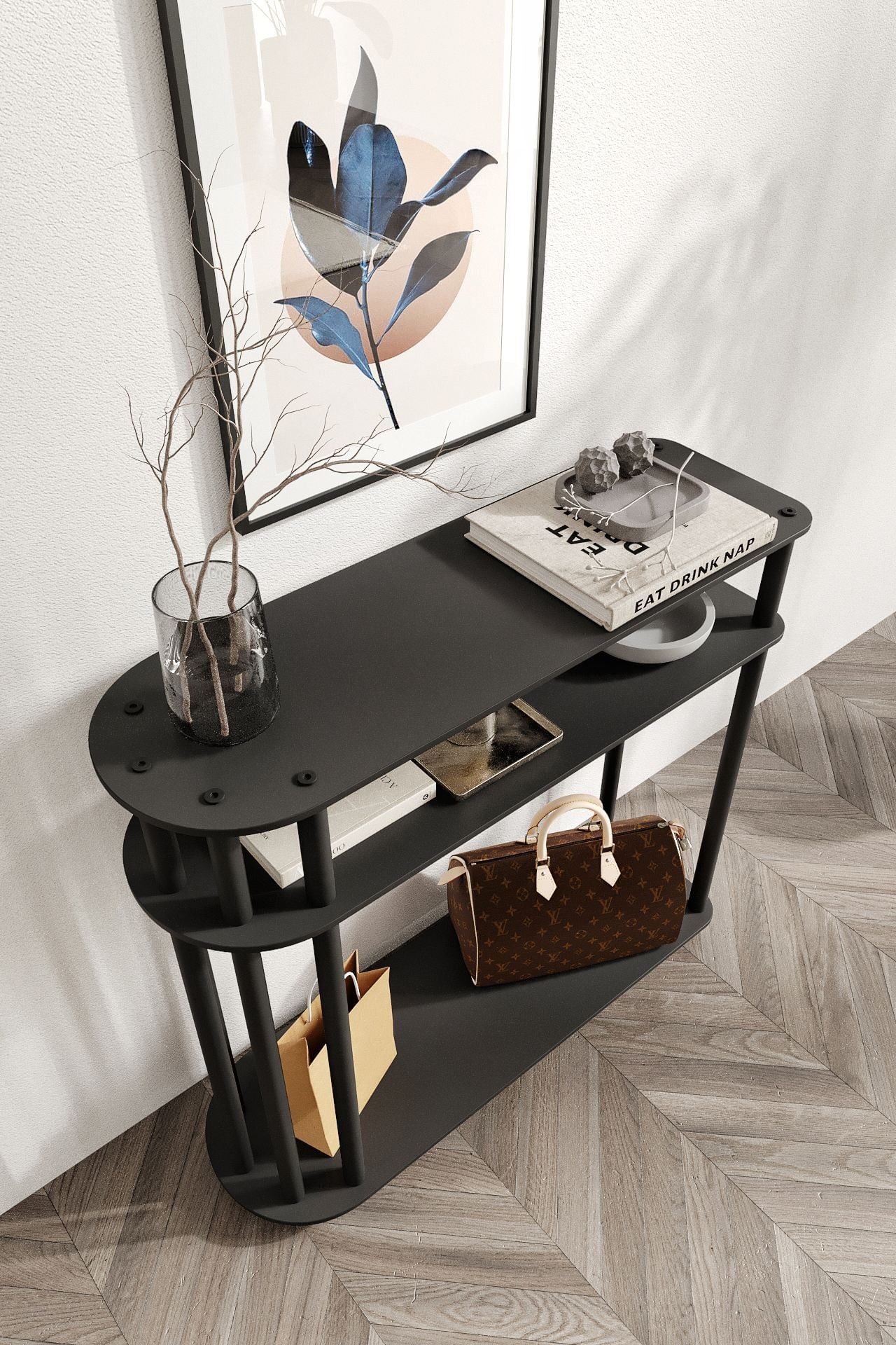 Comodă dormitor Caprio, 90 x 84 x 30 cm, MDF — imaginea 3