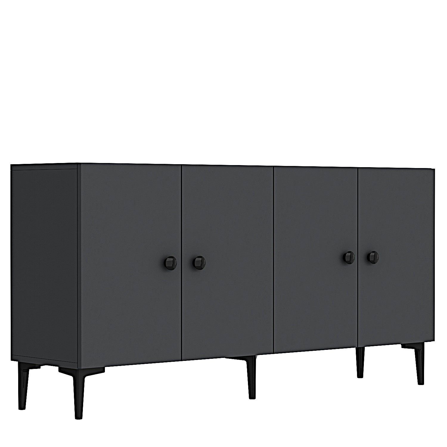 Consola Pella 150, 150 x 75 x 32 cm, PAL melaminat, spatiu de depozitare, fixare pe perete — imaginea 4