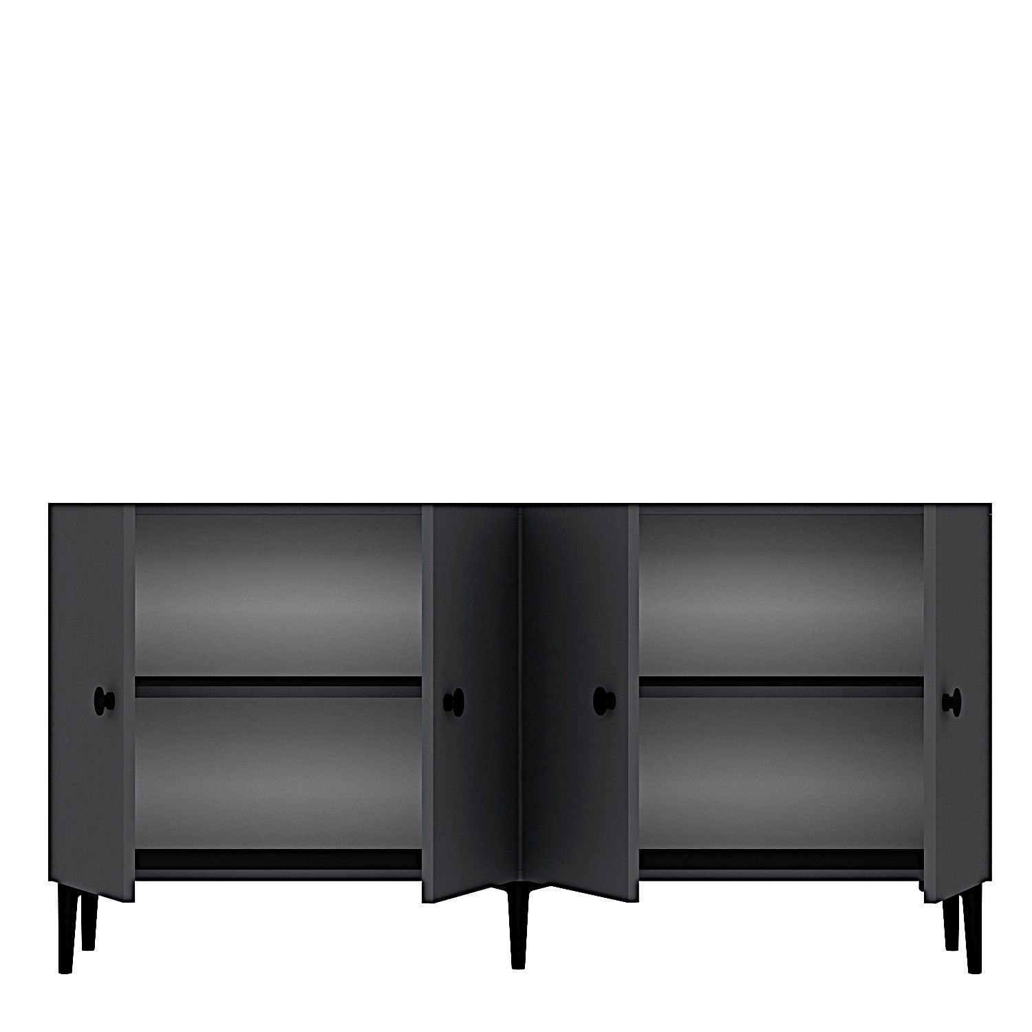 Consola Pella 150, 150 x 75 x 32 cm, PAL melaminat, spatiu de depozitare, fixare pe perete — imaginea 6