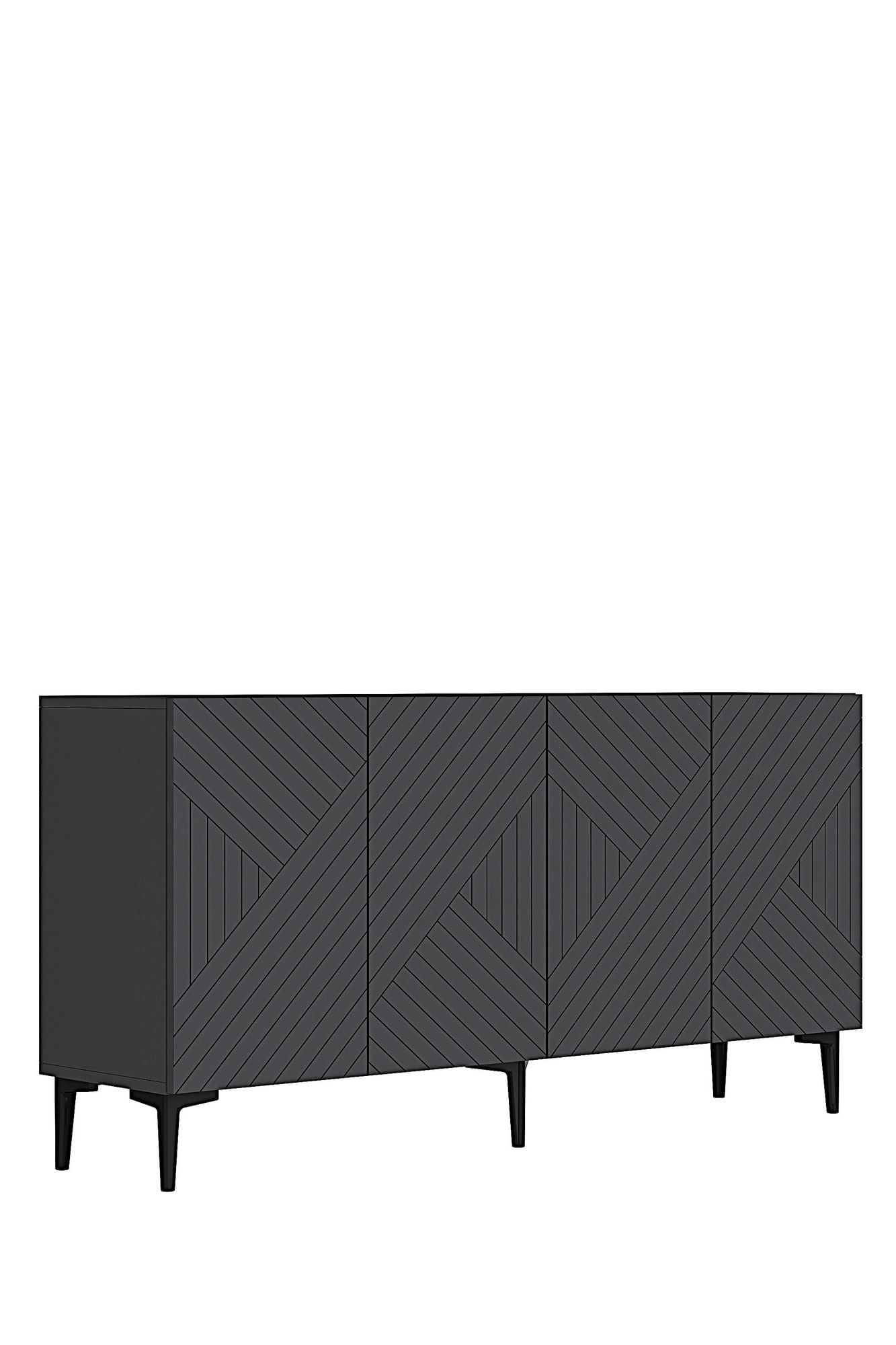 Consola Ferro 150, 150 x 75 x 32 cm, PAL melaminat, spatiu de depozitare, fixare pe perete — imaginea 3