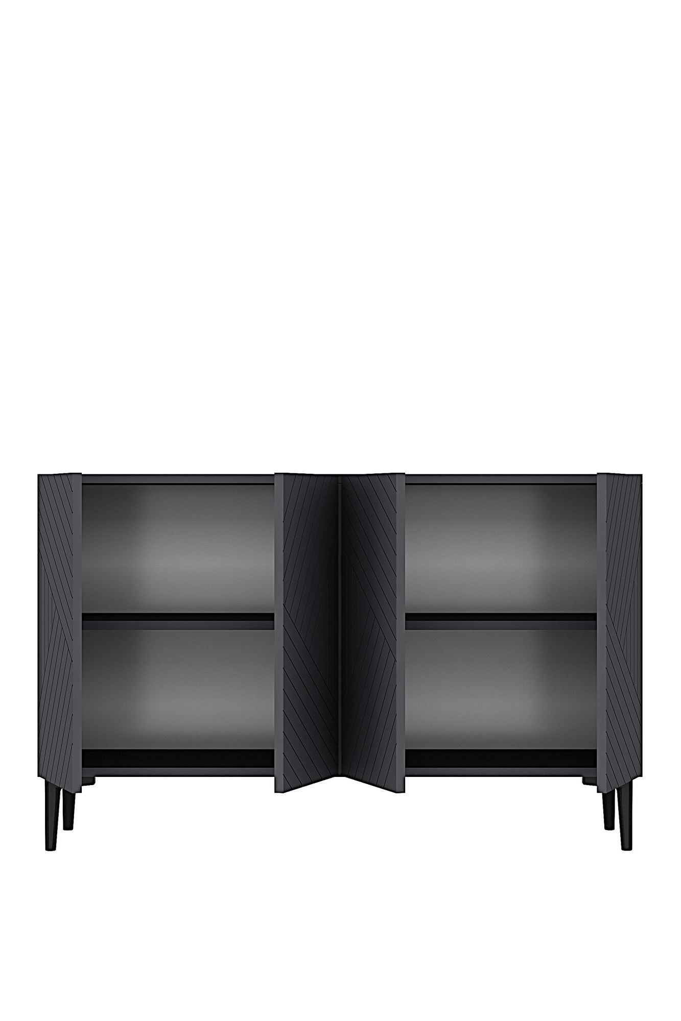 Consola Ferro 120, 120 x 75 x 32 cm, PAL melaminat, spatiu de depozitare, fixare pe perete