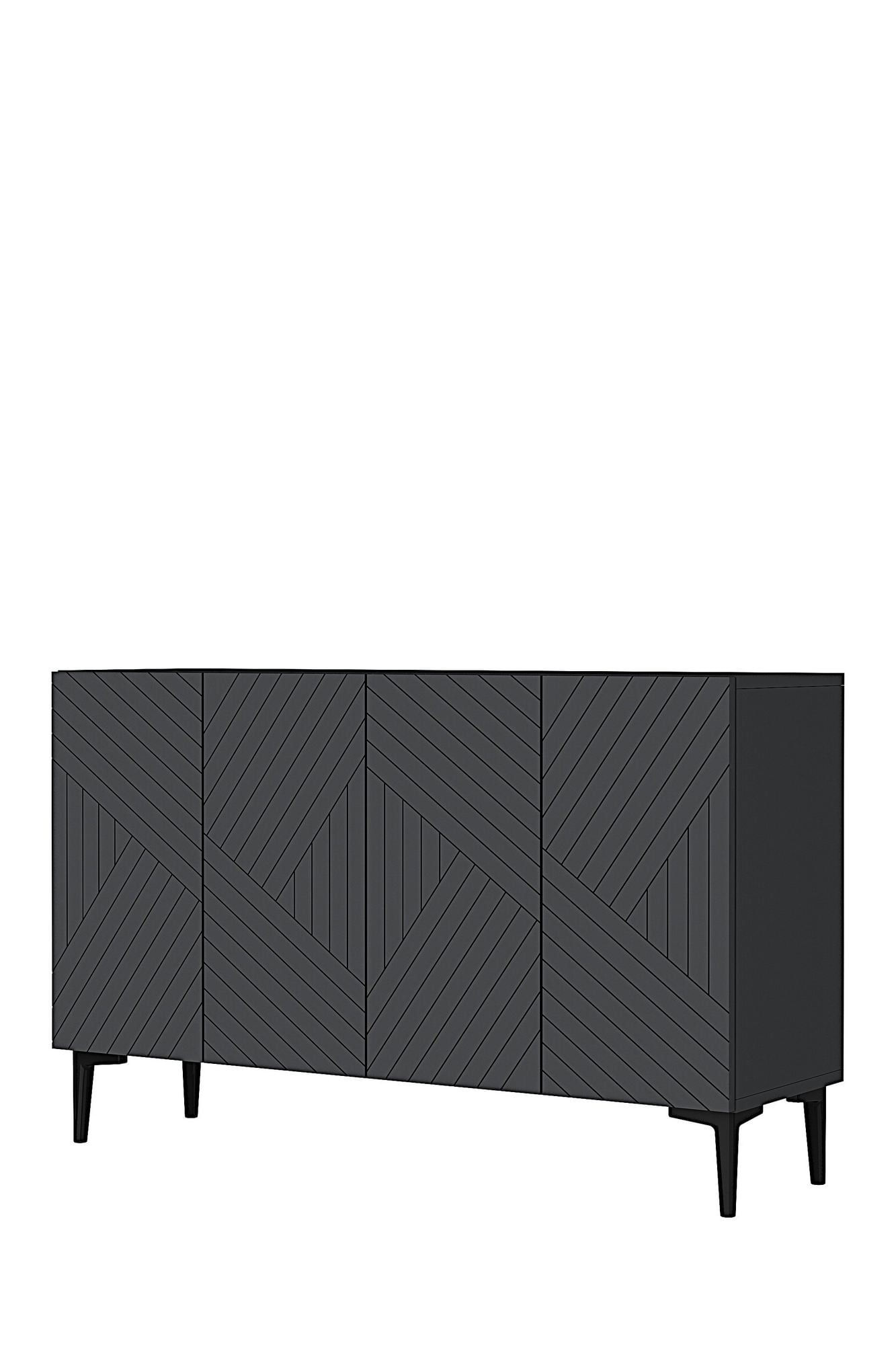 Consola Ferro 120, 120 x 75 x 32 cm, PAL melaminat, spatiu de depozitare, fixare pe perete — imaginea 3