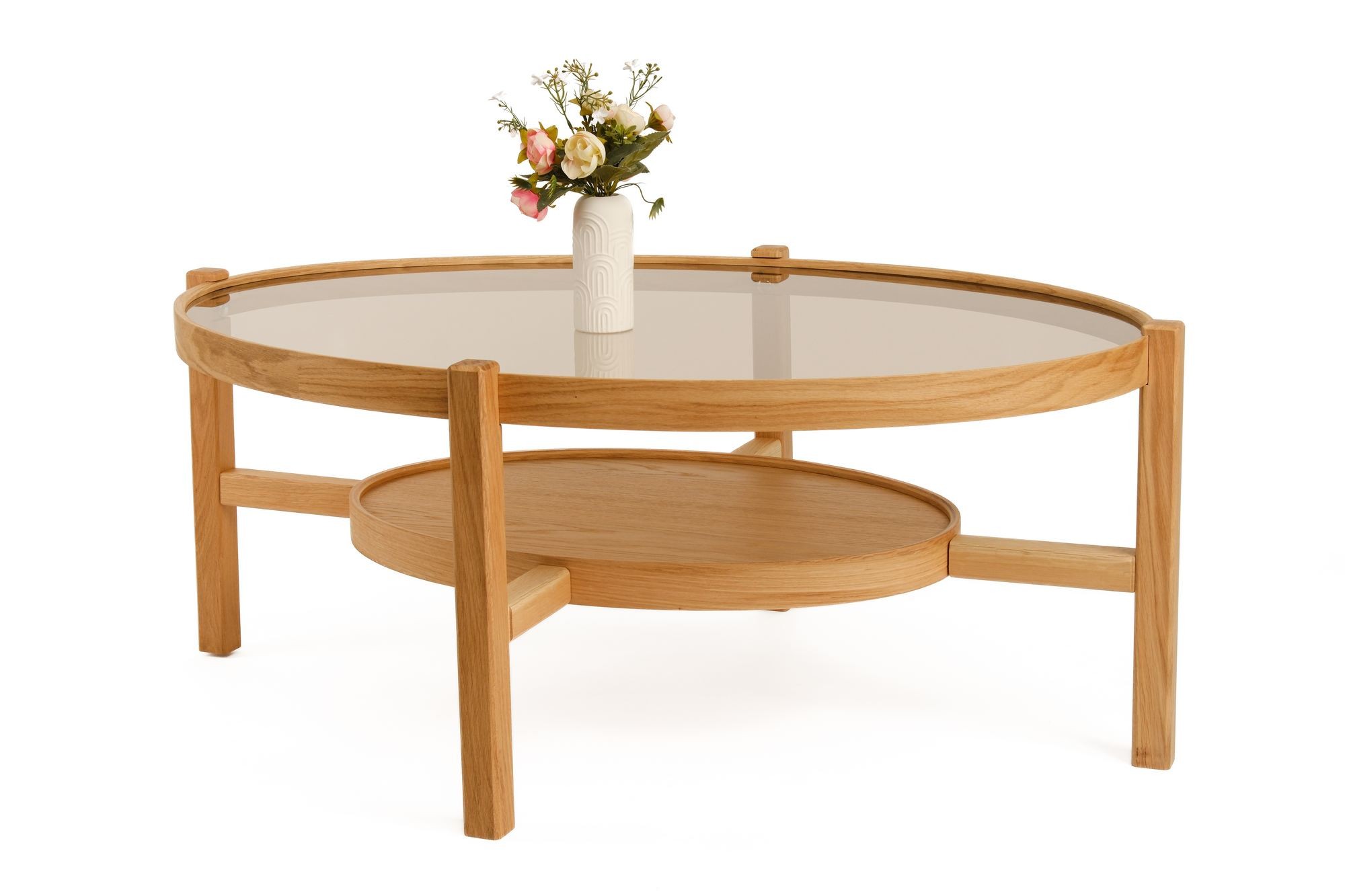 Masă de cafea Harmony 110, 110 x 48 x 80 cm, MDF, design compact — imaginea 2