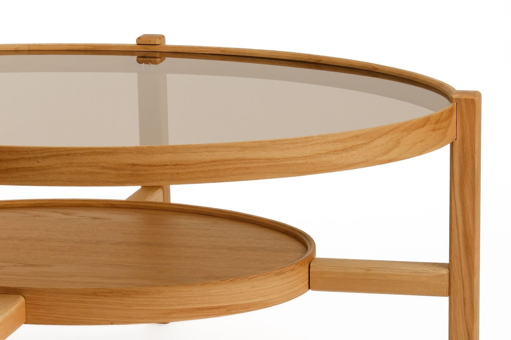 Masă de cafea Harmony 110, 110 x 48 x 80 cm, MDF, design compact — imaginea 3