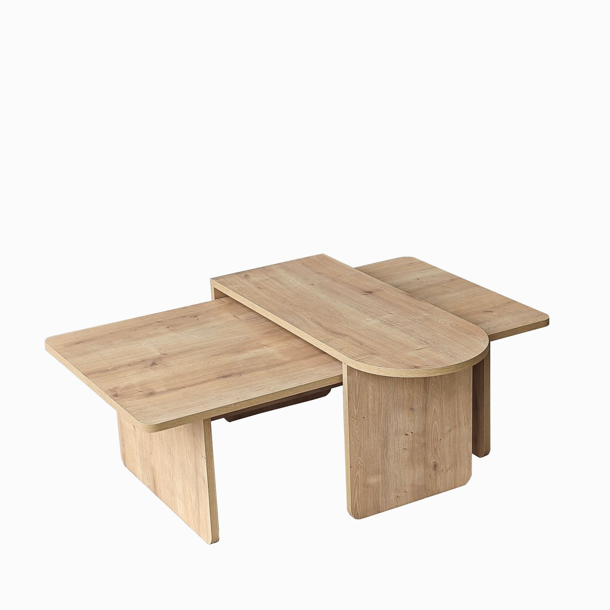 Masă de cafea Paris, 82 x 40 x 33 cm, PAL melaminat, design compact, bronz — imaginea 3