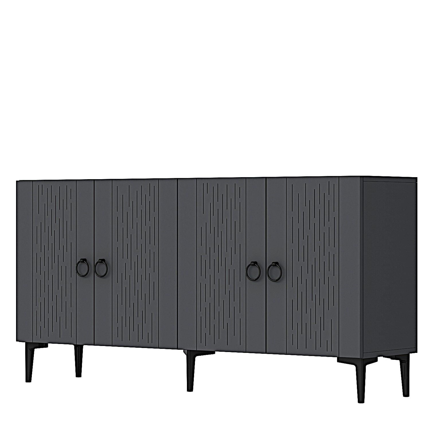 Consola Rain 150, 150 x 75 x 32 cm, PAL melaminat, spatiu de depozitare, fixare pe perete — imaginea 2